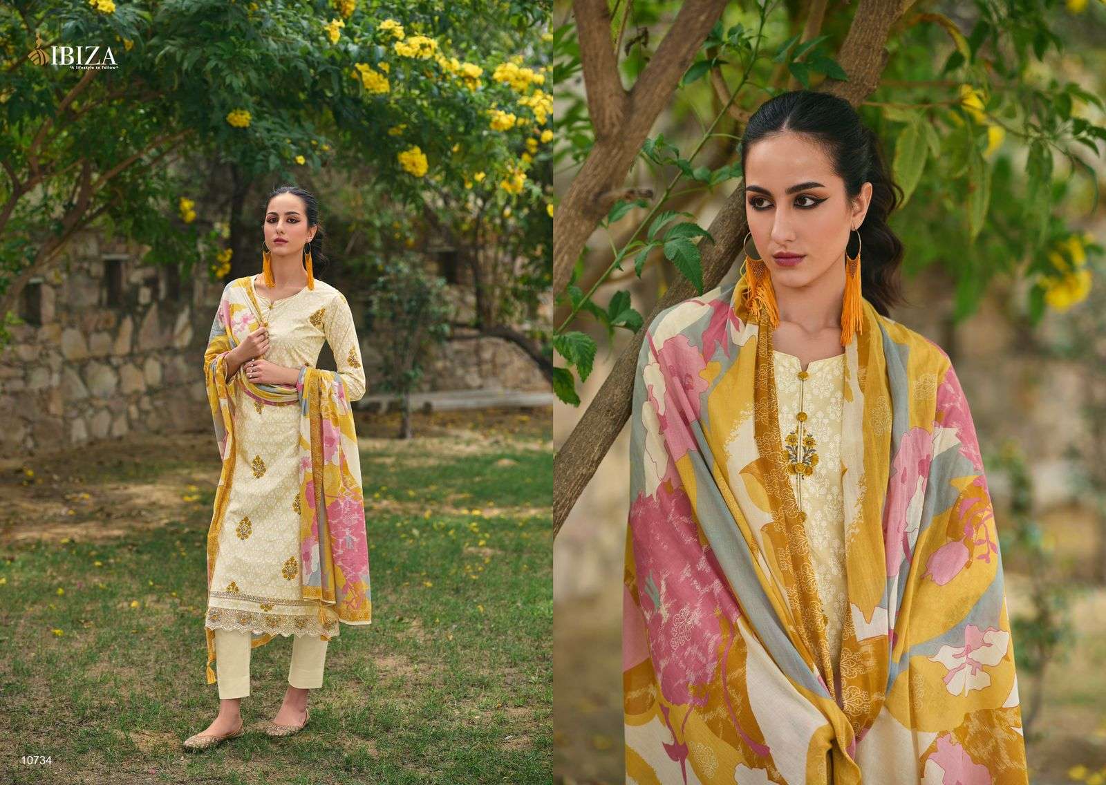  IBIZA EMILY VOL 2 LAWN COTTON FANCY EMBROIDERY WORK SUIT