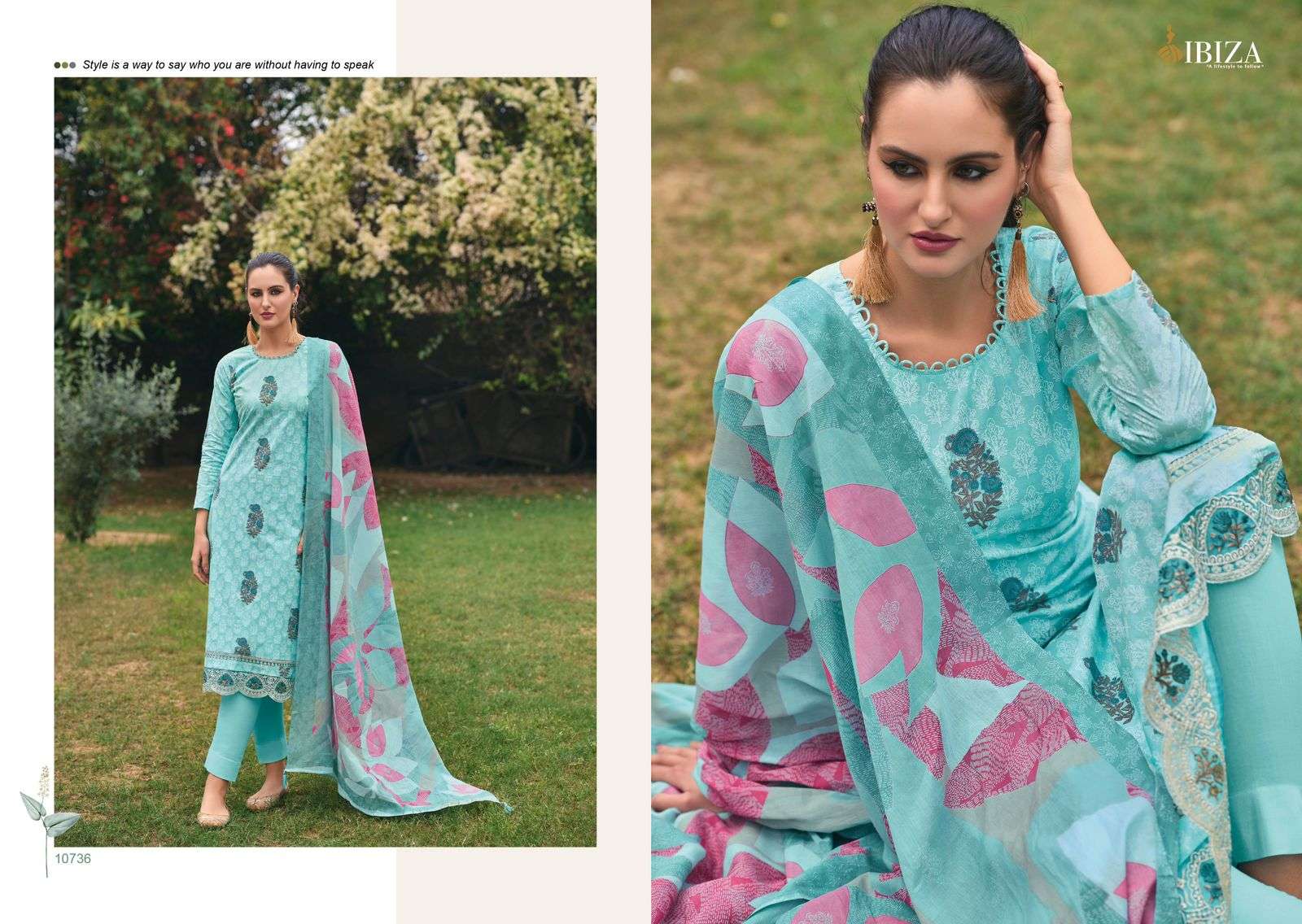  IBIZA EMILY VOL 2 LAWN COTTON FANCY EMBROIDERY WORK SUIT