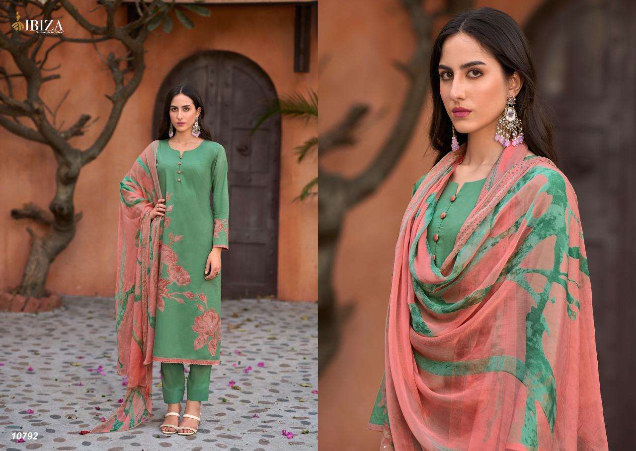 IBIZA RAGINI LAWN COTTON FANCY WORK SUIT