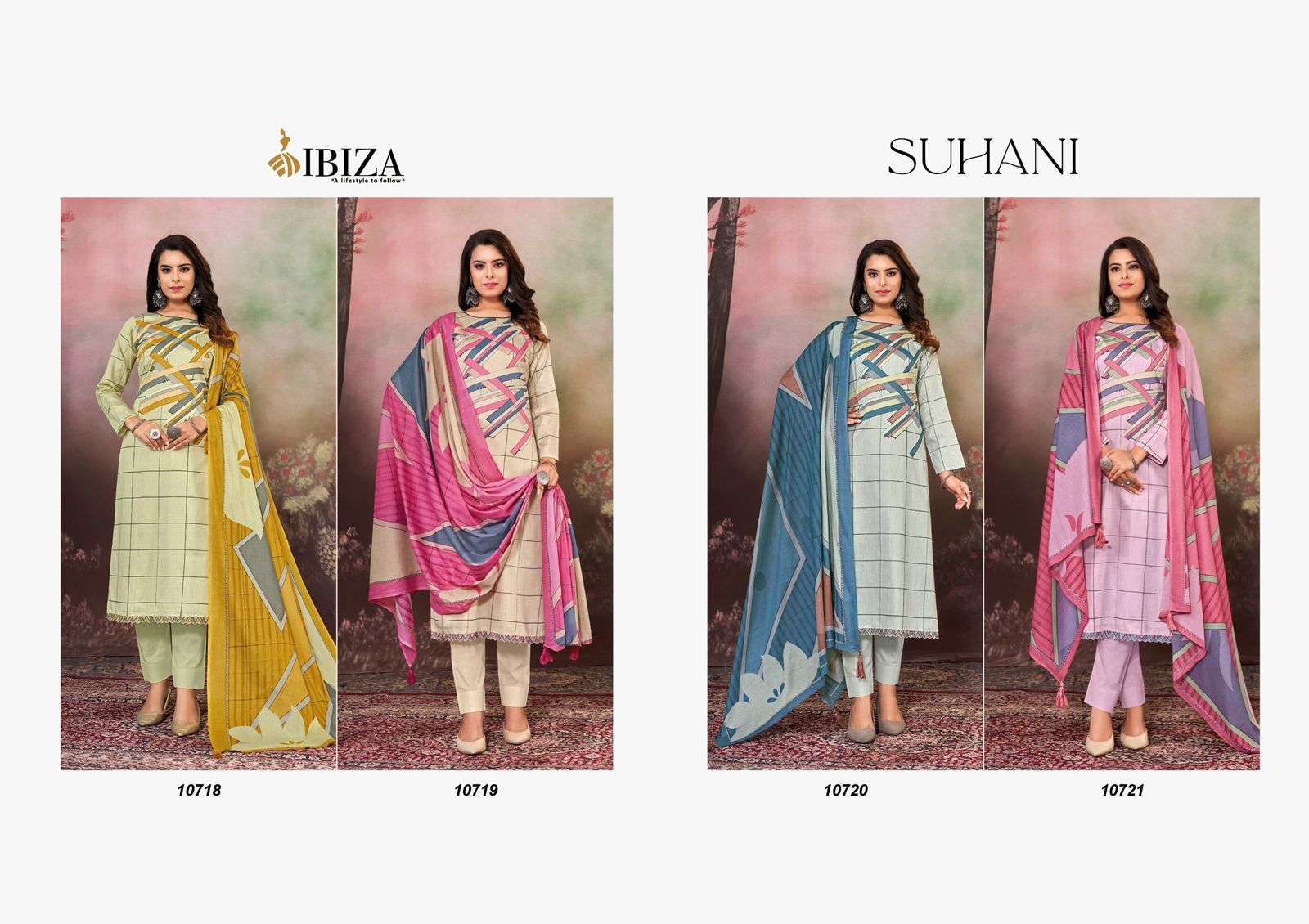 IBIZA SUHANI JAM COTTON FANCY DESIGNER SUIT