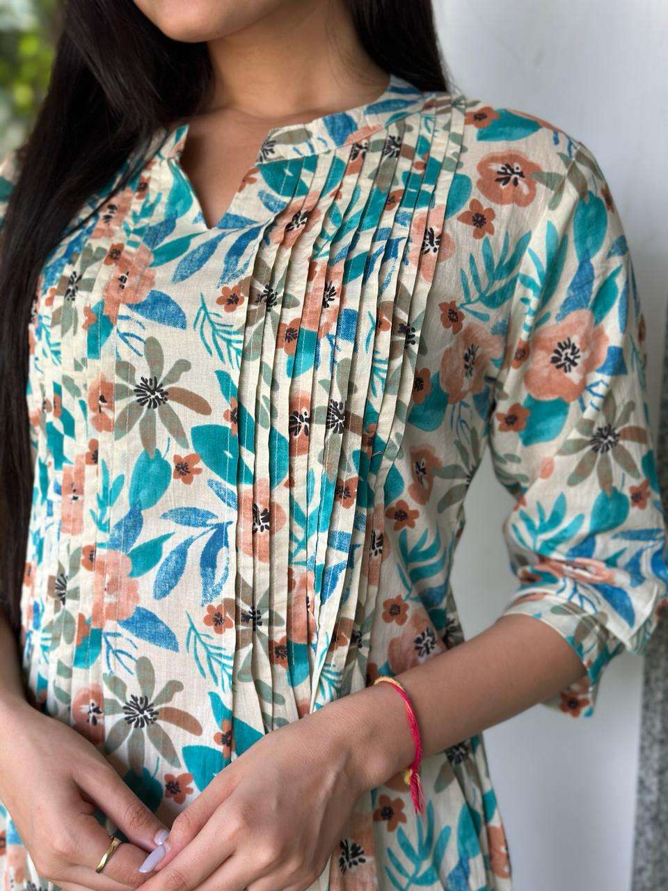INDIRA 23213 FLORAL PRINTS FANCY KURTI