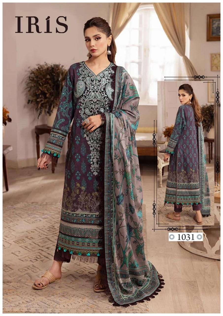 IRIS AFSANAH VOL 4 COTTON DIGITAL PRINT SUIT