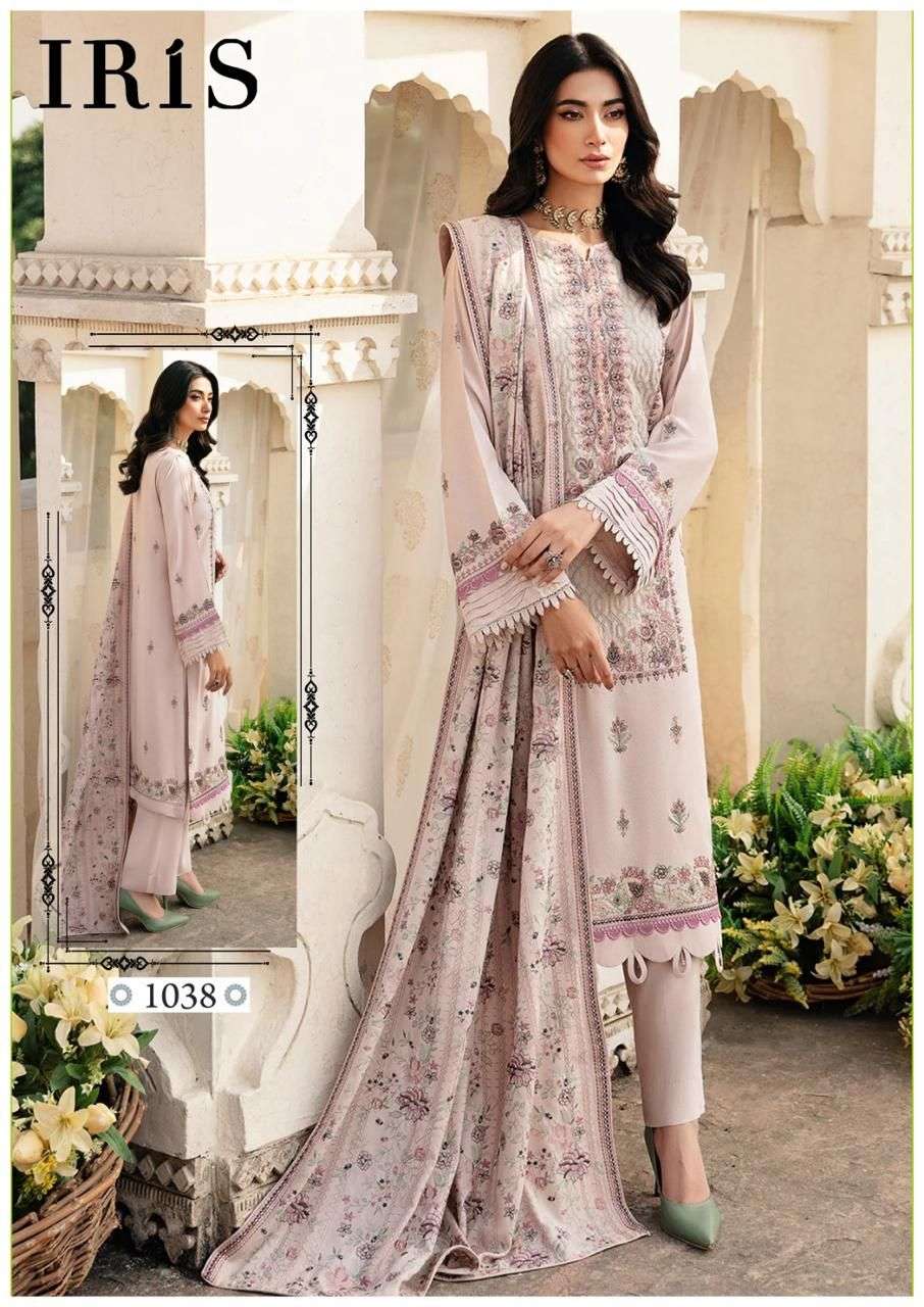 IRIS AFSANAH VOL 4 COTTON DIGITAL PRINT SUIT