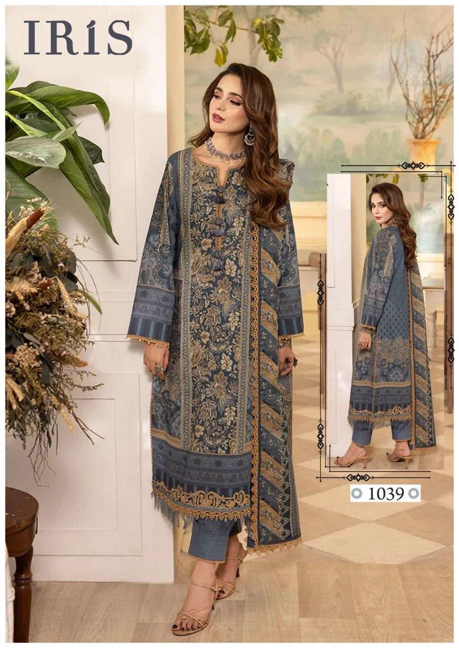 IRIS AFSANAH VOL 4 COTTON DIGITAL PRINT SUIT
