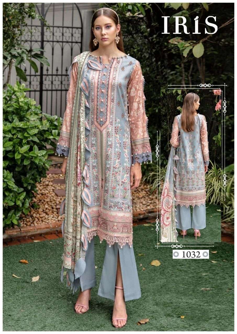 IRIS AFSANAH VOL 4 COTTON DIGITAL PRINT SUIT
