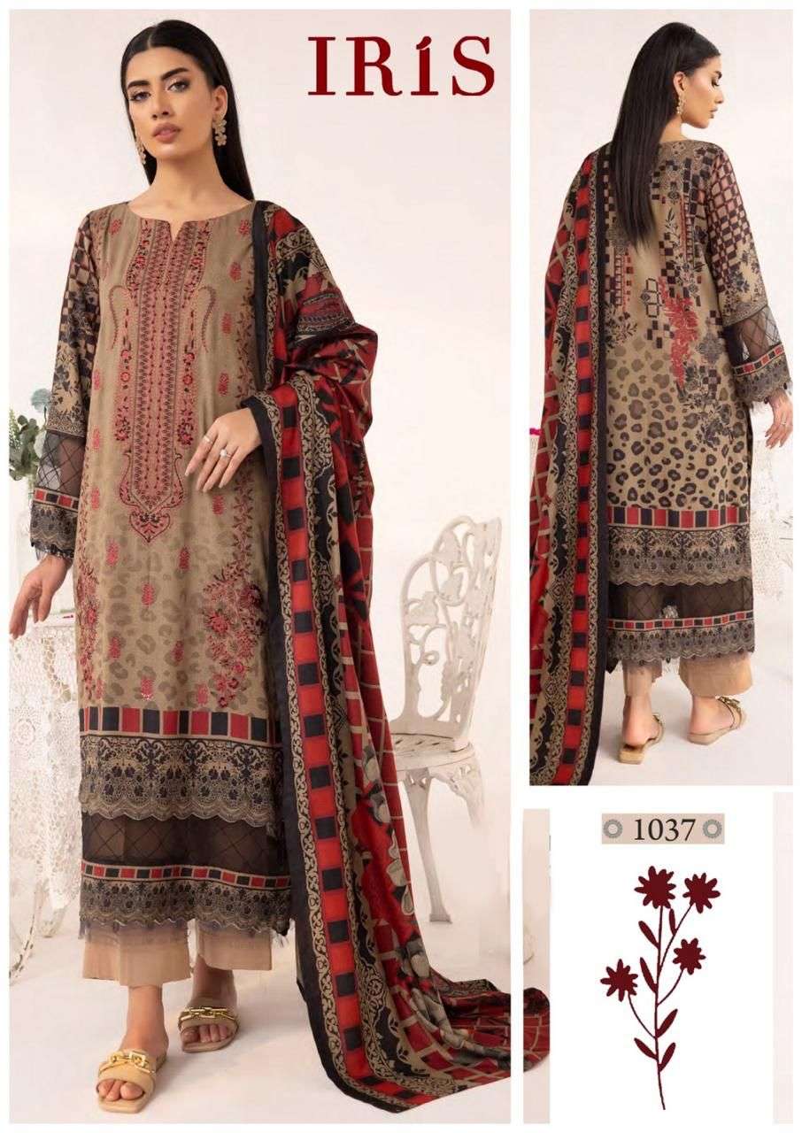 IRIS AFSANAH VOL 4 COTTON DIGITAL PRINT SUIT