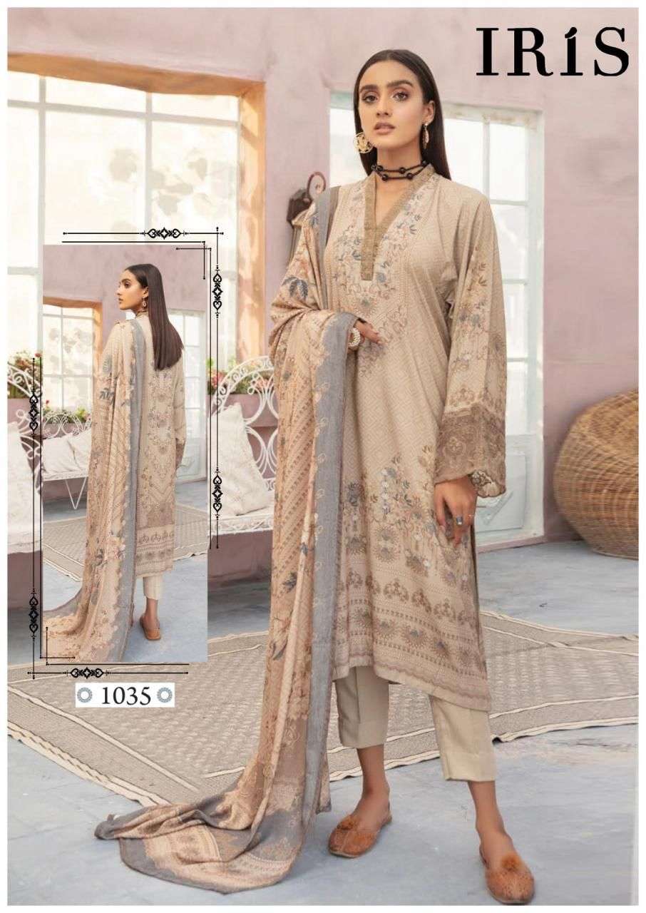 IRIS AFSANAH VOL 4 COTTON DIGITAL PRINT SUIT