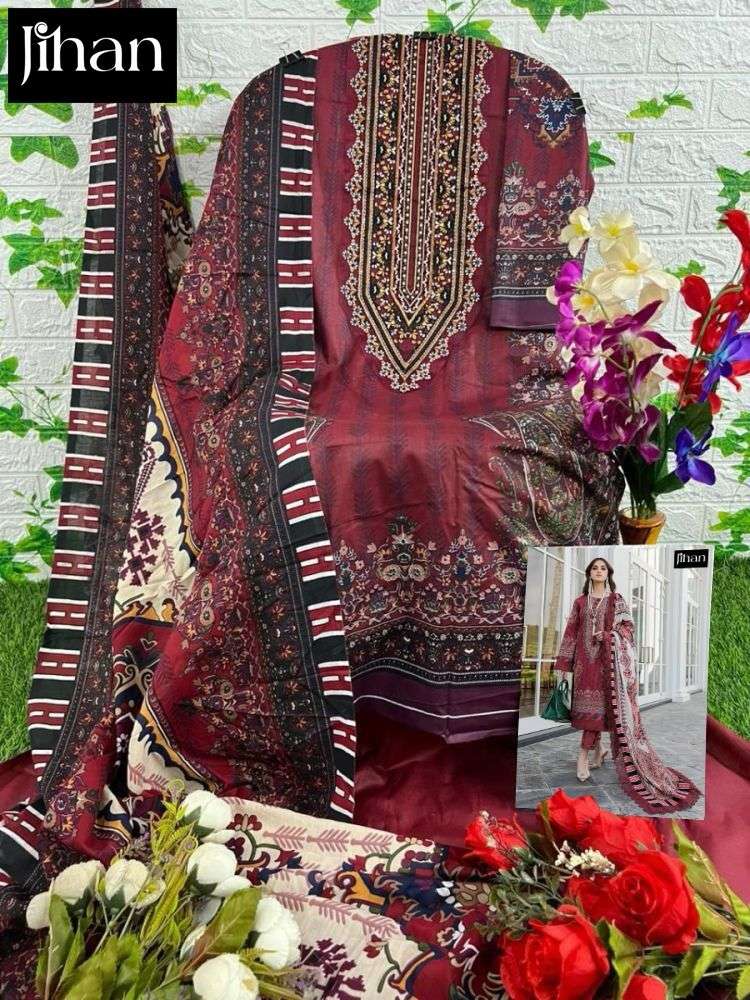 JIHAN D NO 3368 COTTON FANCY WORK SUIT