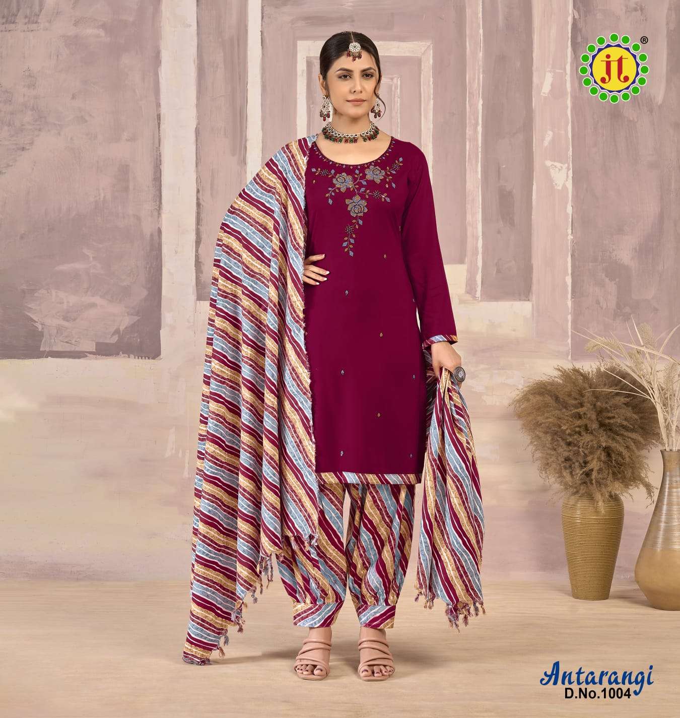 JT ANTARANGI RAYON FANCY WORK SUIT