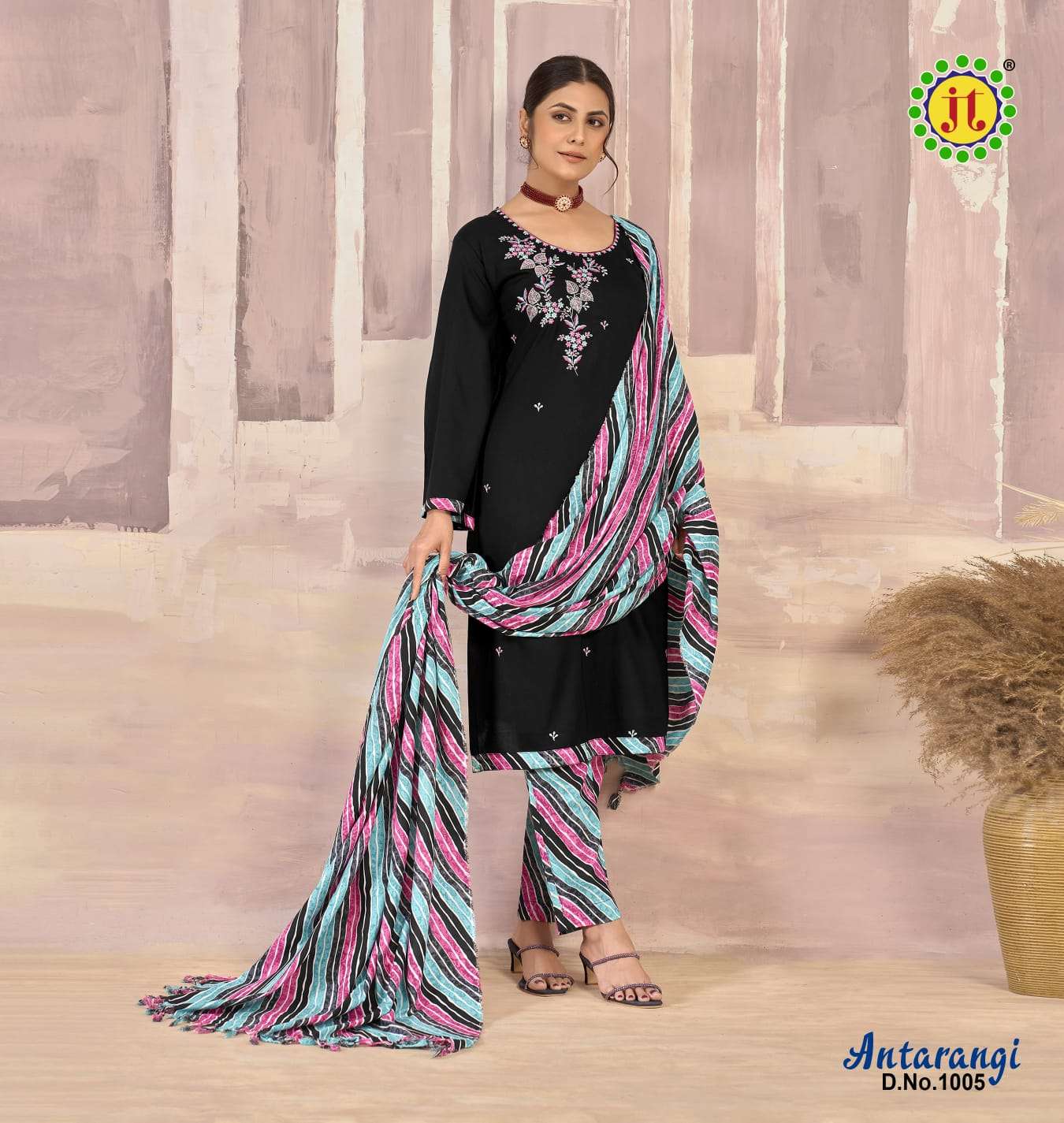 JT ANTARANGI RAYON FANCY WORK SUIT