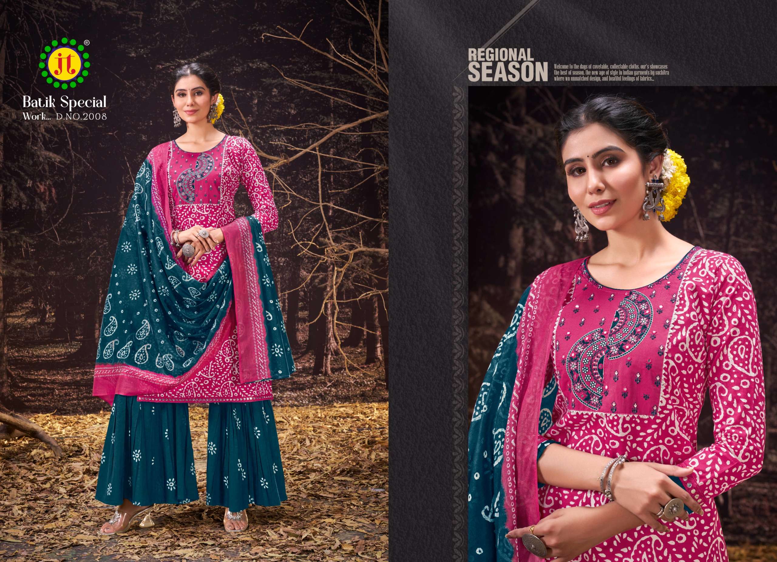 JT BATIK SPECIAL WORK VOL 2 COTTON SALWAR SUIT
