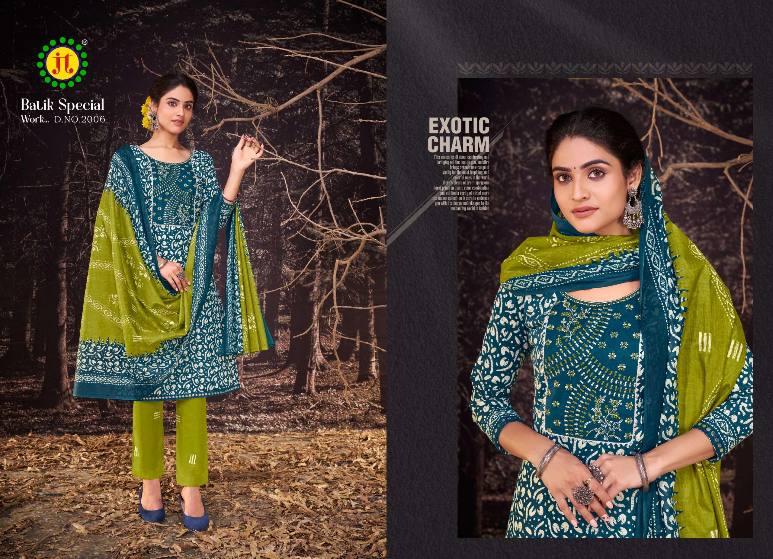JT BATIK SPECIAL WORK VOL 2 COTTON SALWAR SUIT