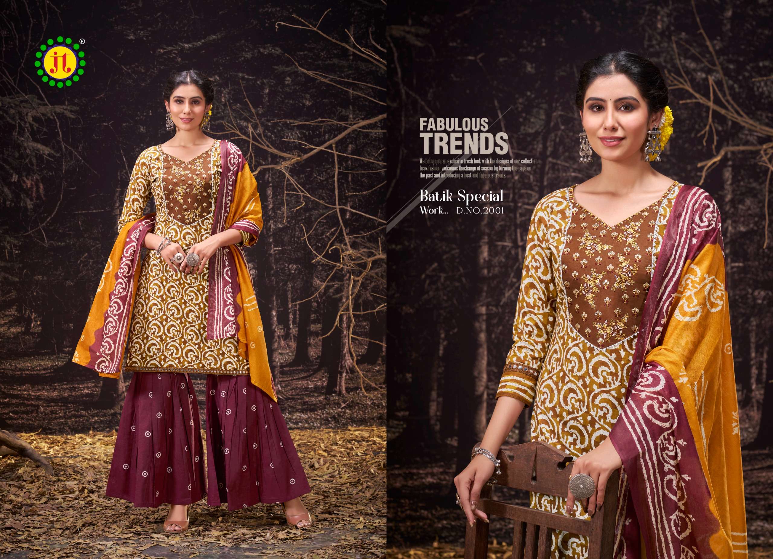 JT BATIK SPECIAL WORK VOL 2 COTTON SALWAR SUIT