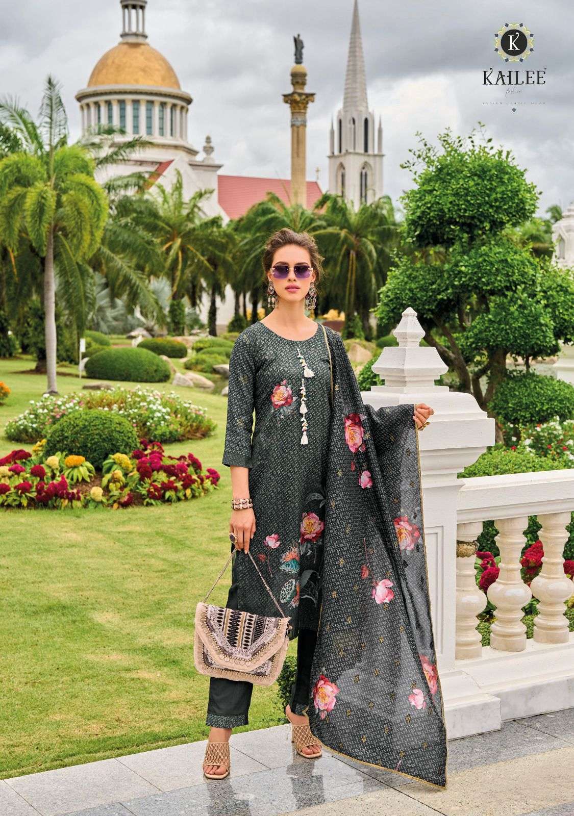 KAILEE FASHION SHABIBA FANCY DESIGNER KURTI COMBO SET 