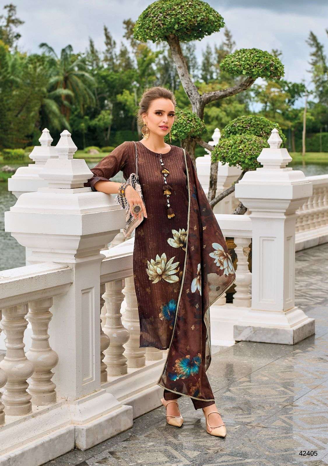 KAILEE FASHION SHABIBA FANCY DESIGNER KURTI COMBO SET 