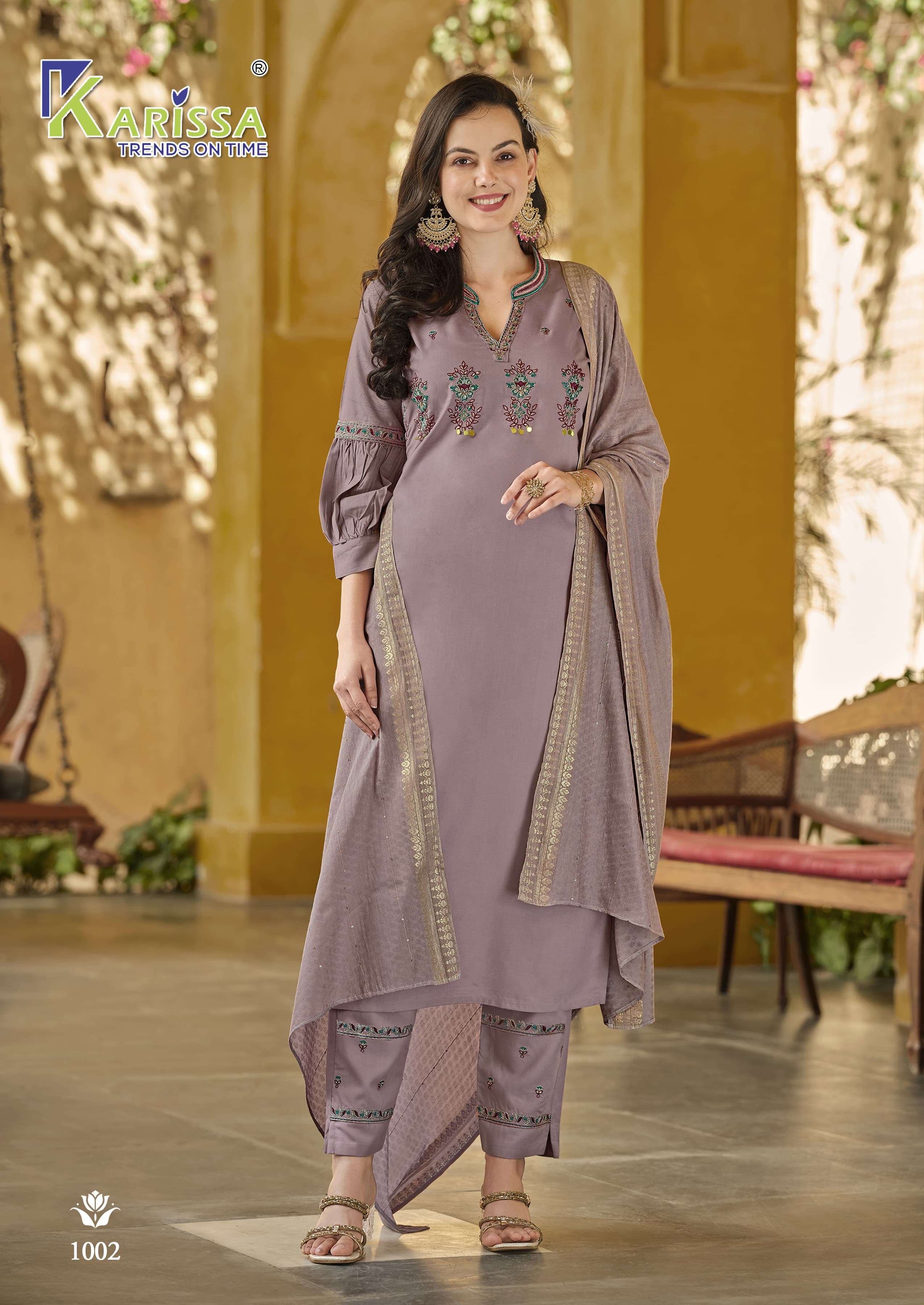 KARISSA ANTARA FANCY DESIGNER KURTI COMBO SET 