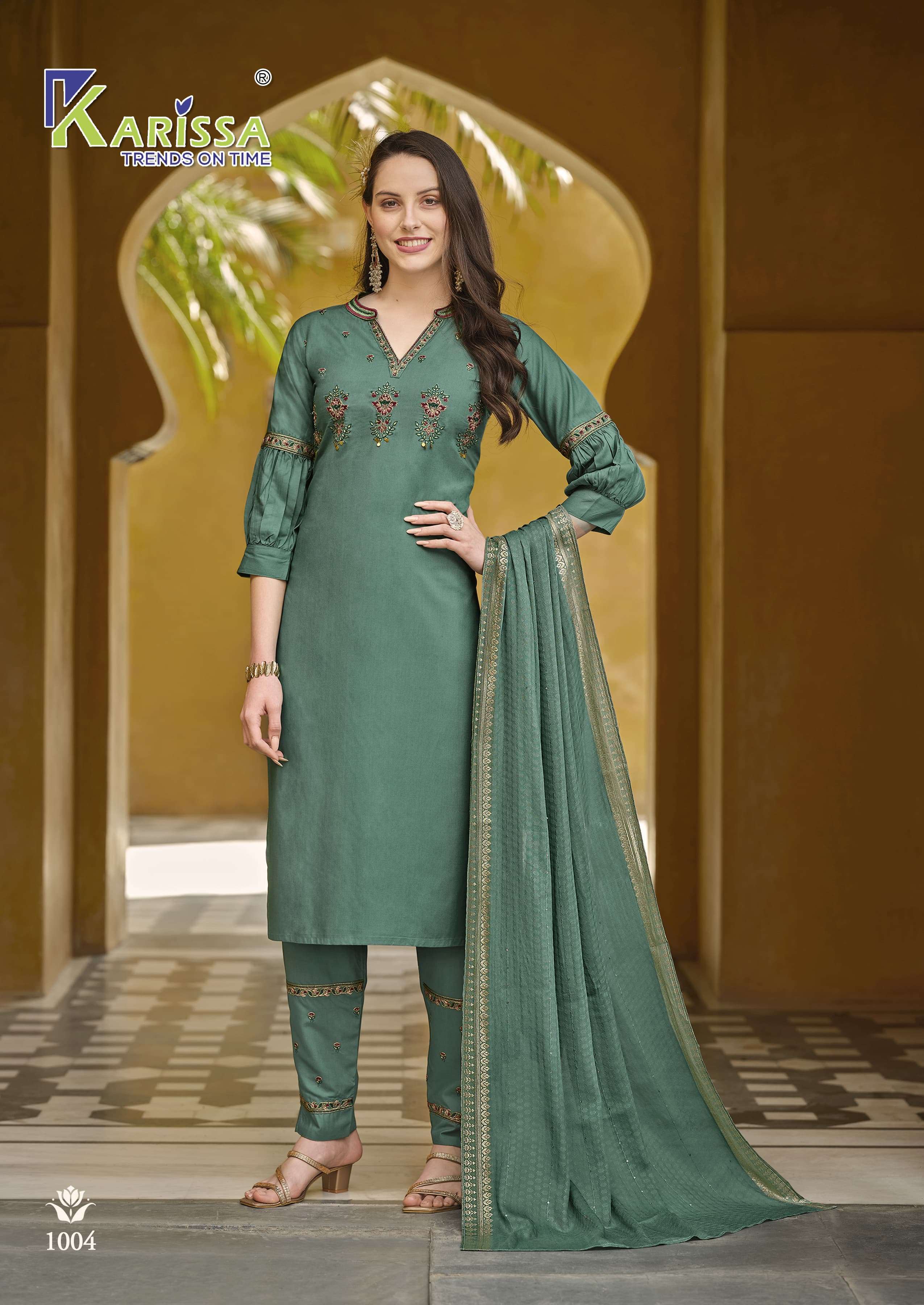 KARISSA ANTARA FANCY DESIGNER KURTI COMBO SET 