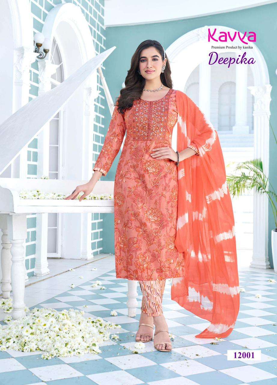 KAVYA DEEPIKA VOL 12 LADIES KURTI COMBO SET 