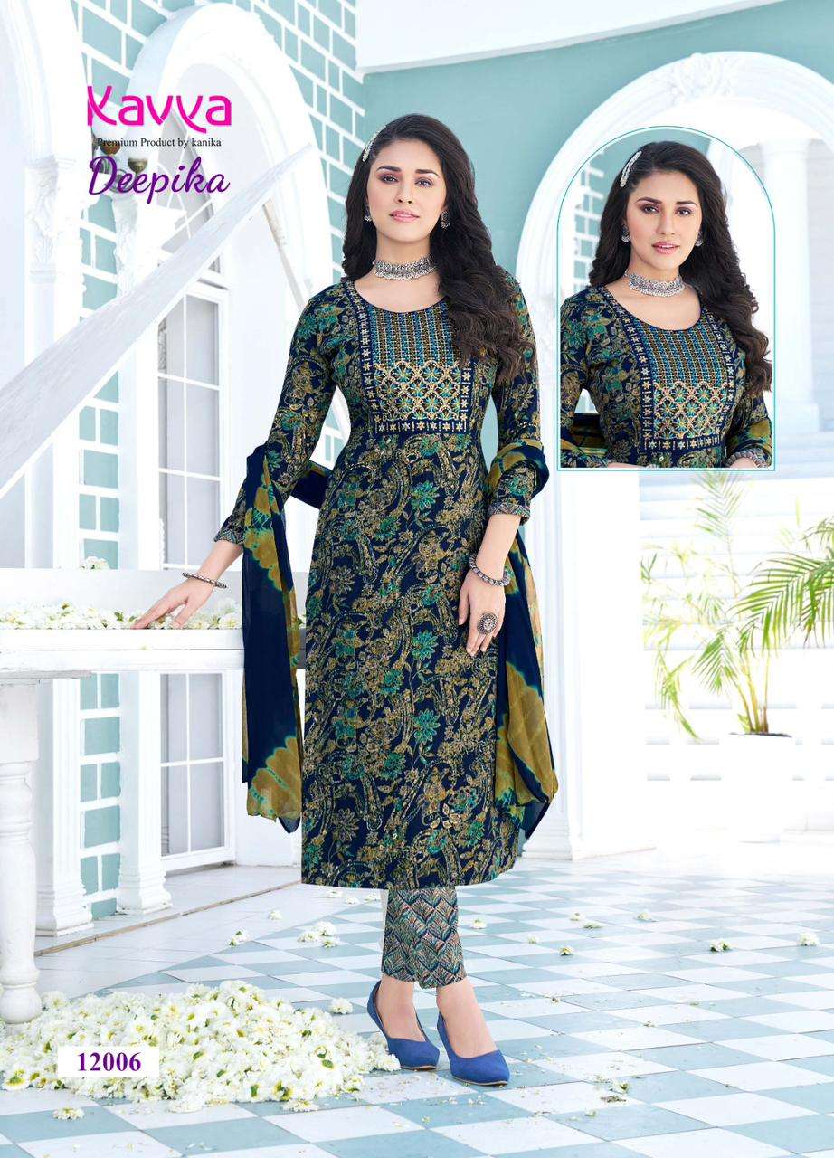 KAVYA DEEPIKA VOL 12 LADIES KURTI COMBO SET 