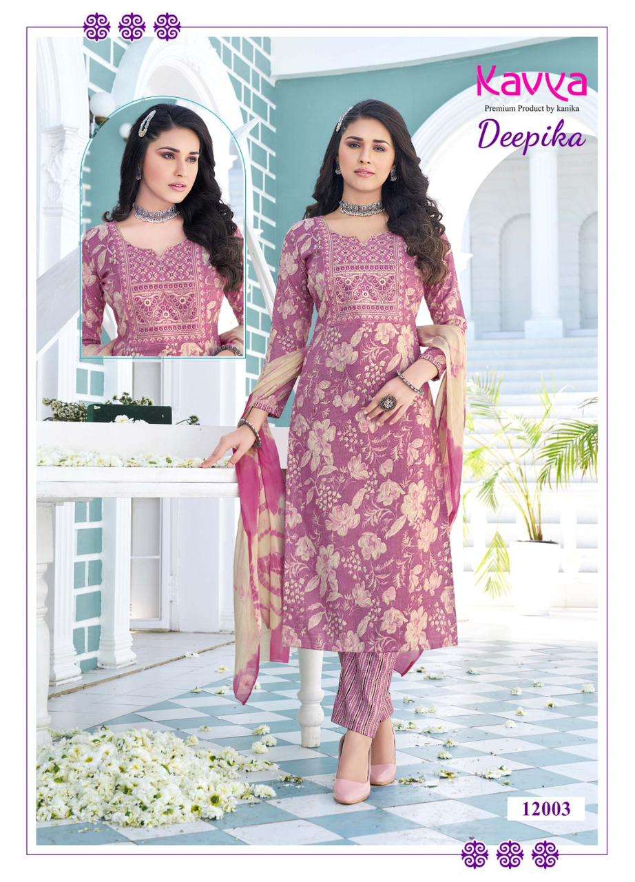 KAVYA DEEPIKA VOL 12 LADIES KURTI COMBO SET 