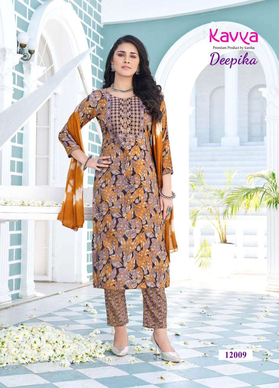 KAVYA DEEPIKA VOL 12 LADIES KURTI COMBO SET 