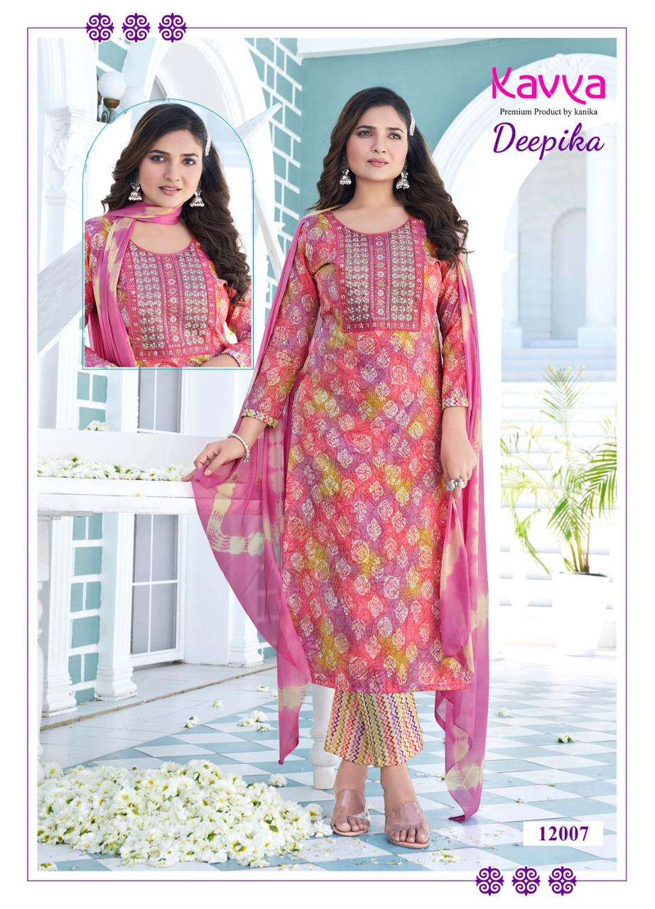 KAVYA DEEPIKA VOL 12 LADIES KURTI COMBO SET 