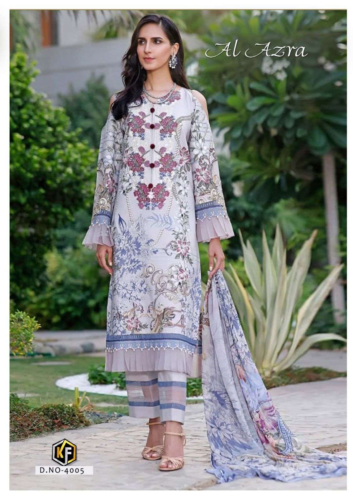 KEVAL FAB AL  AZARA VOL 4 COTTON DIGITAL PRINT SUIT