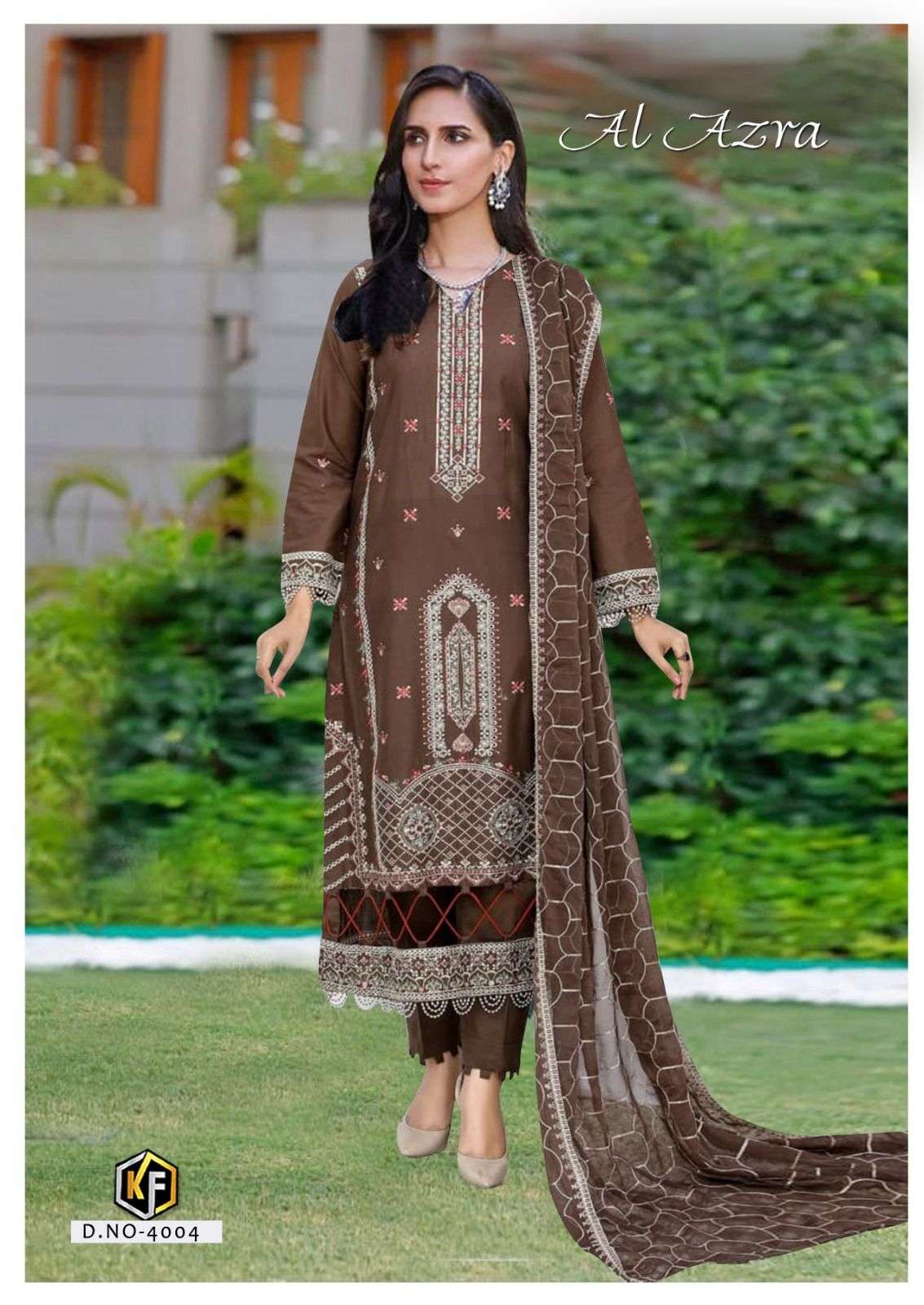 KEVAL FAB AL  AZARA VOL 4 COTTON DIGITAL PRINT SUIT