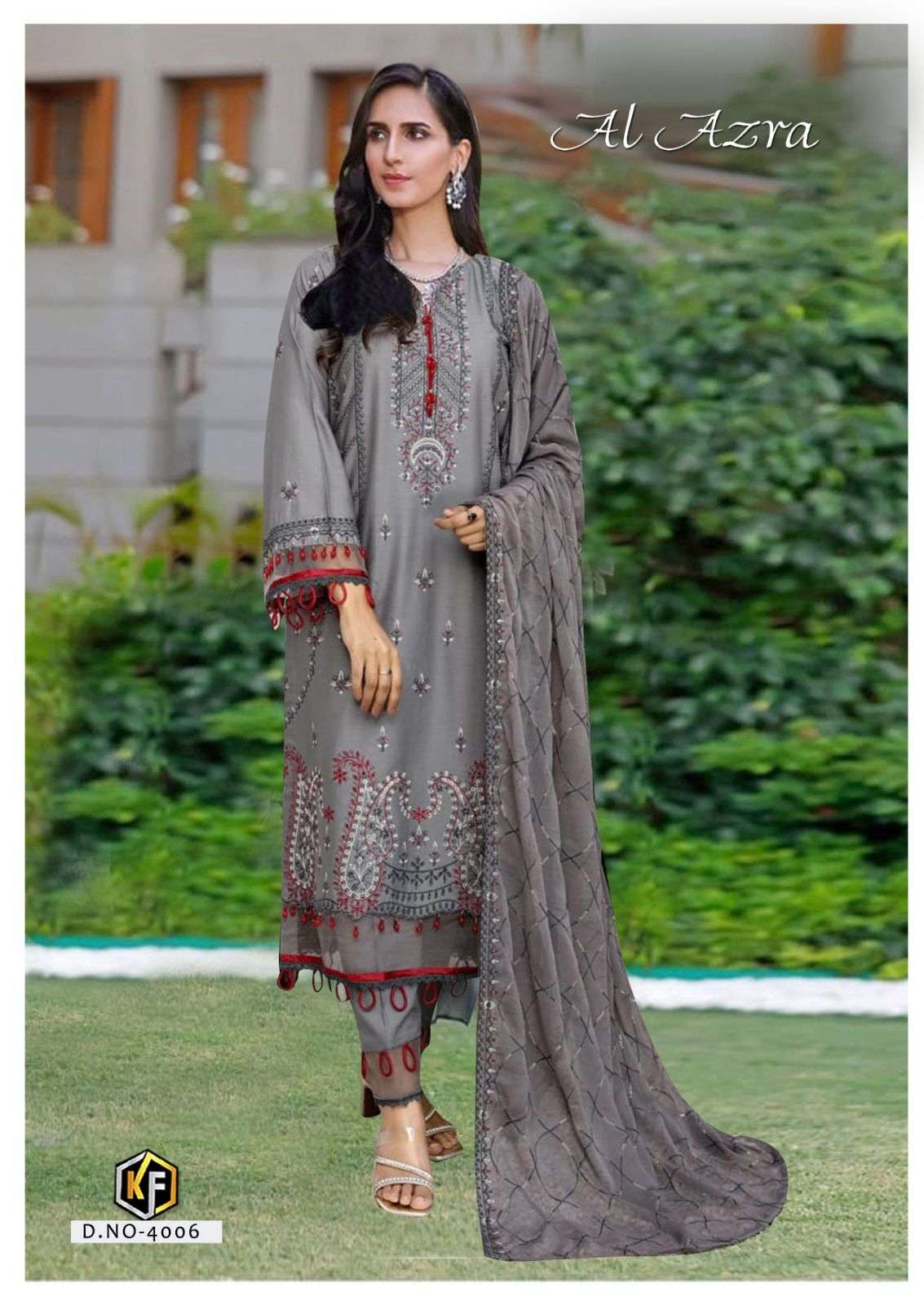 KEVAL FAB AL  AZARA VOL 4 COTTON DIGITAL PRINT SUIT