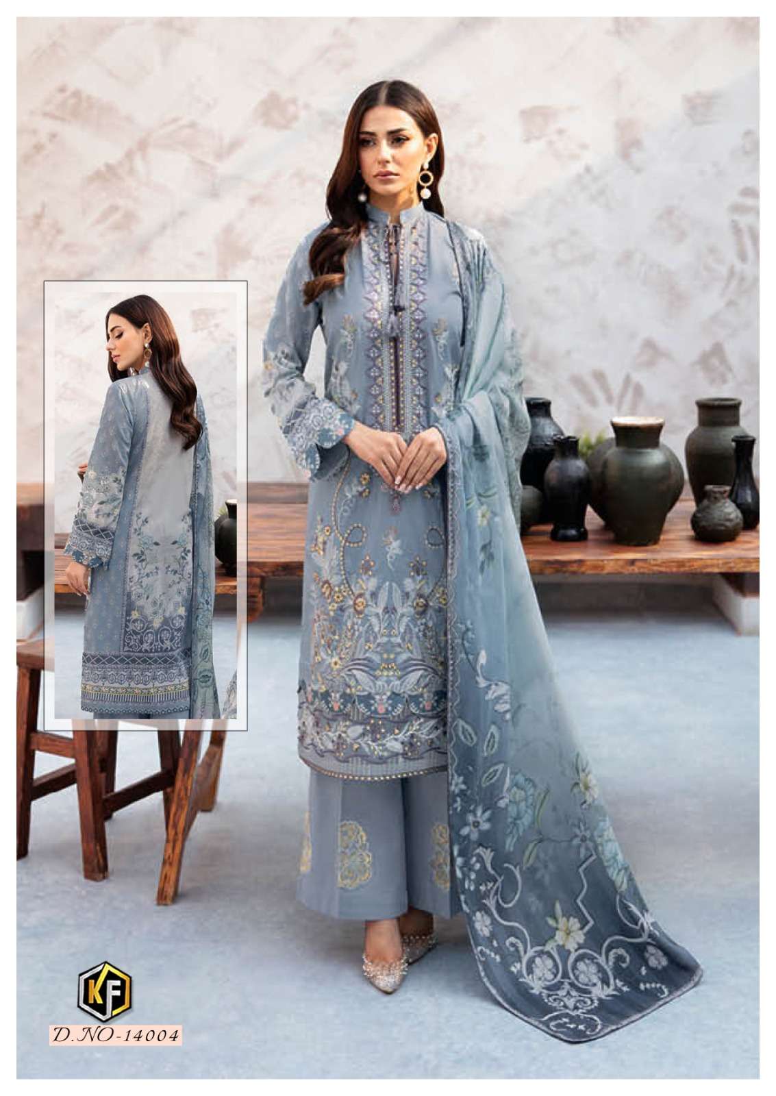 KEVAL FAB CHARIZMA VOL 14 COTTON DIGITAL PRINT SUIT