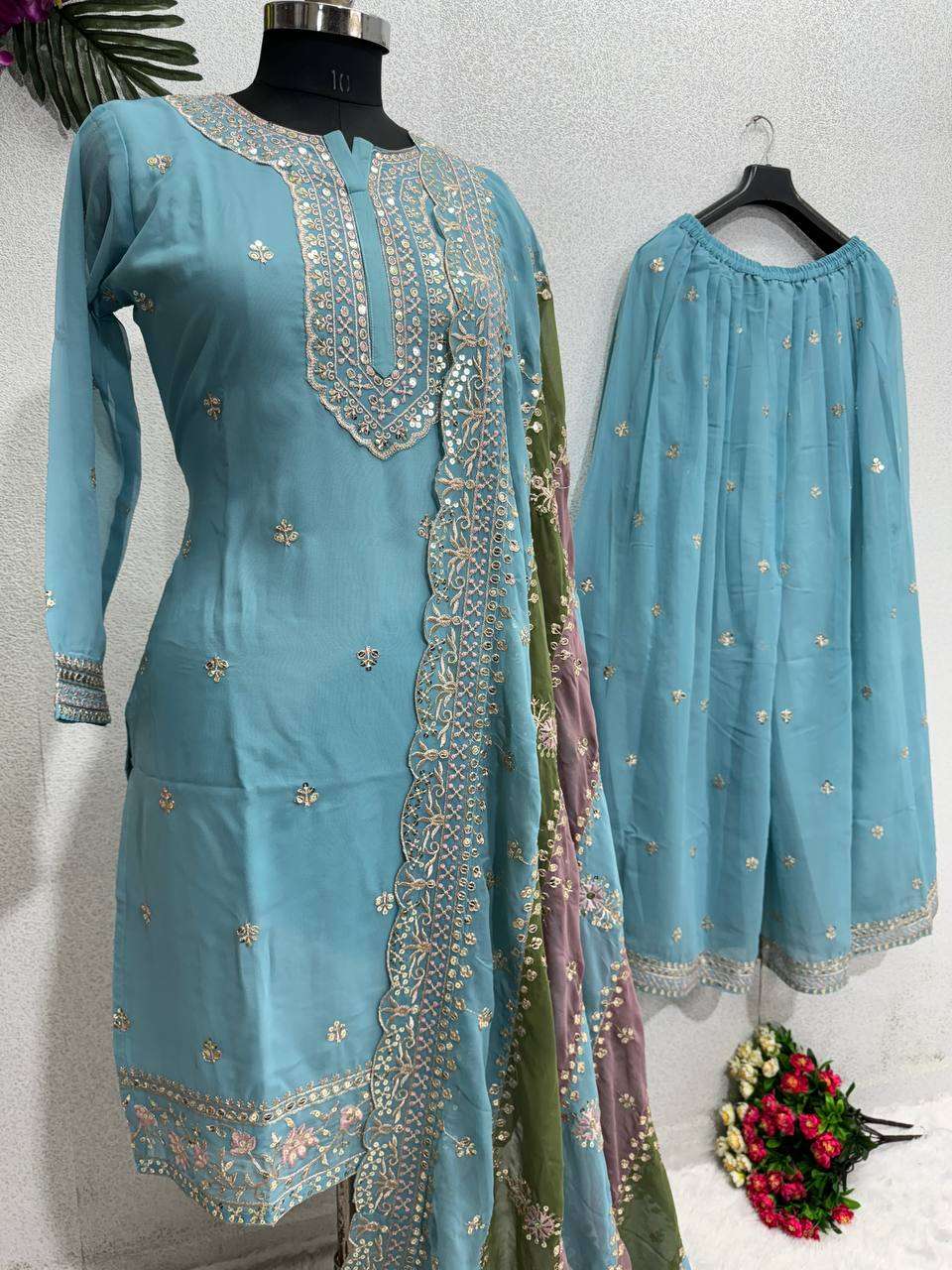 KF 1627 SHARARA SUIT