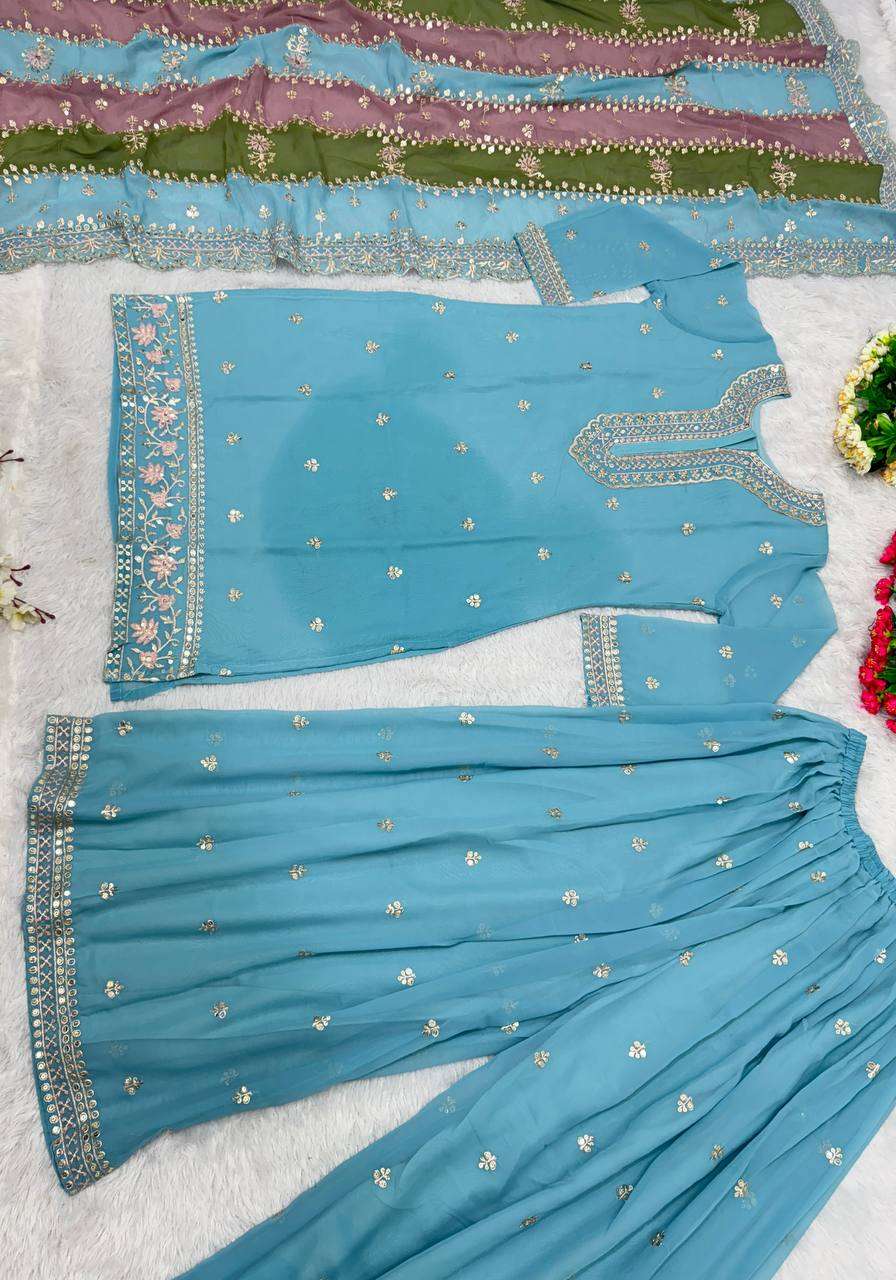 KF 1627 SHARARA SUIT