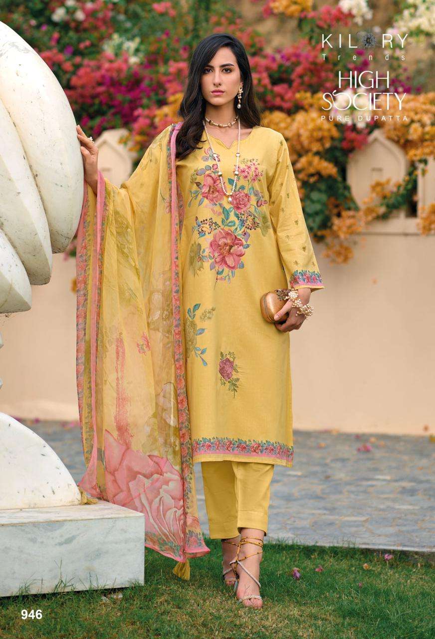 KILORY TRENDZ HIGH SOCIETY LAWN COTTON FANCY EMBROIDERY SUIT