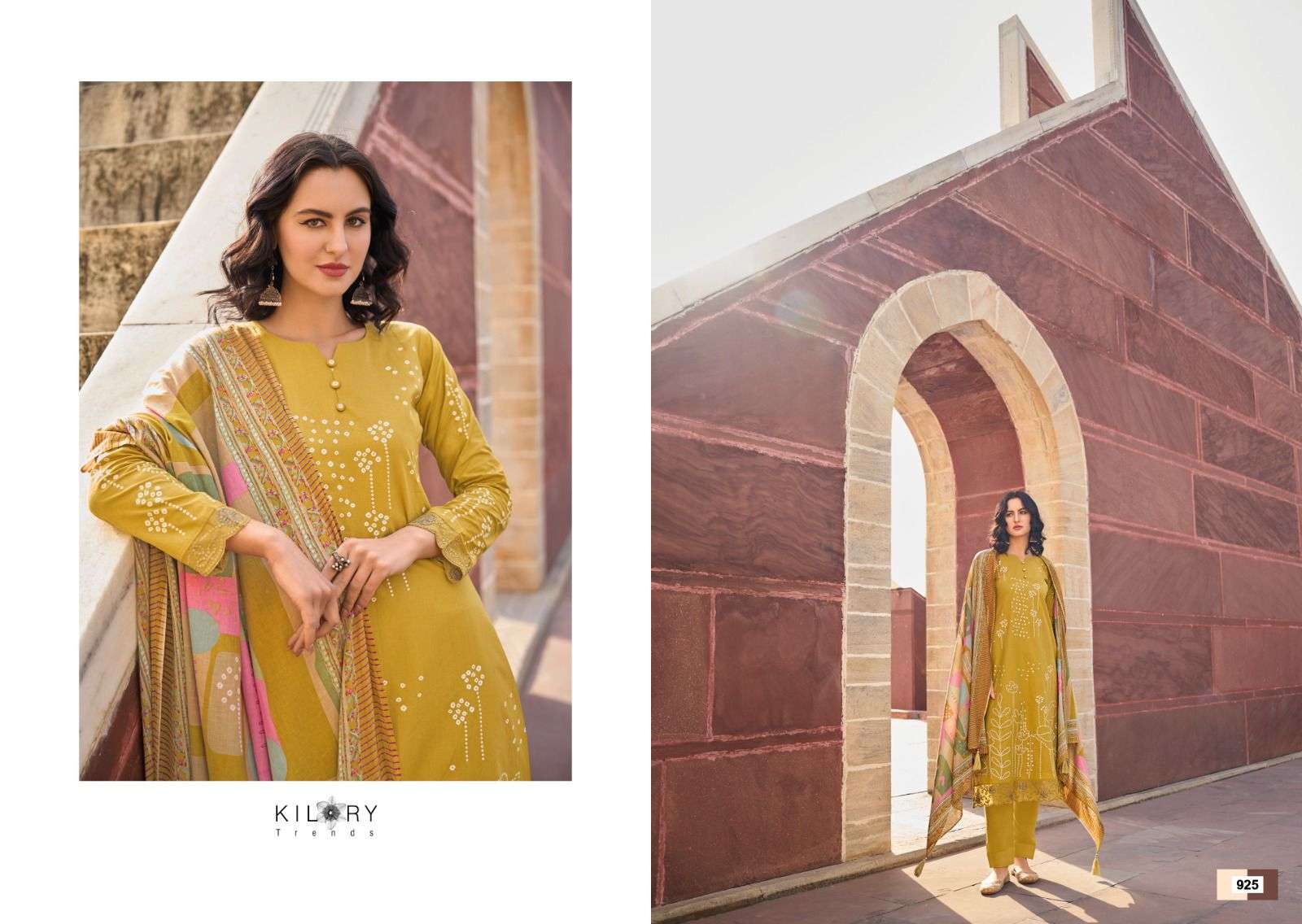 KILORY TRENDZ  PRINTKARI LAWN COTTON FANCY WORK SUIT