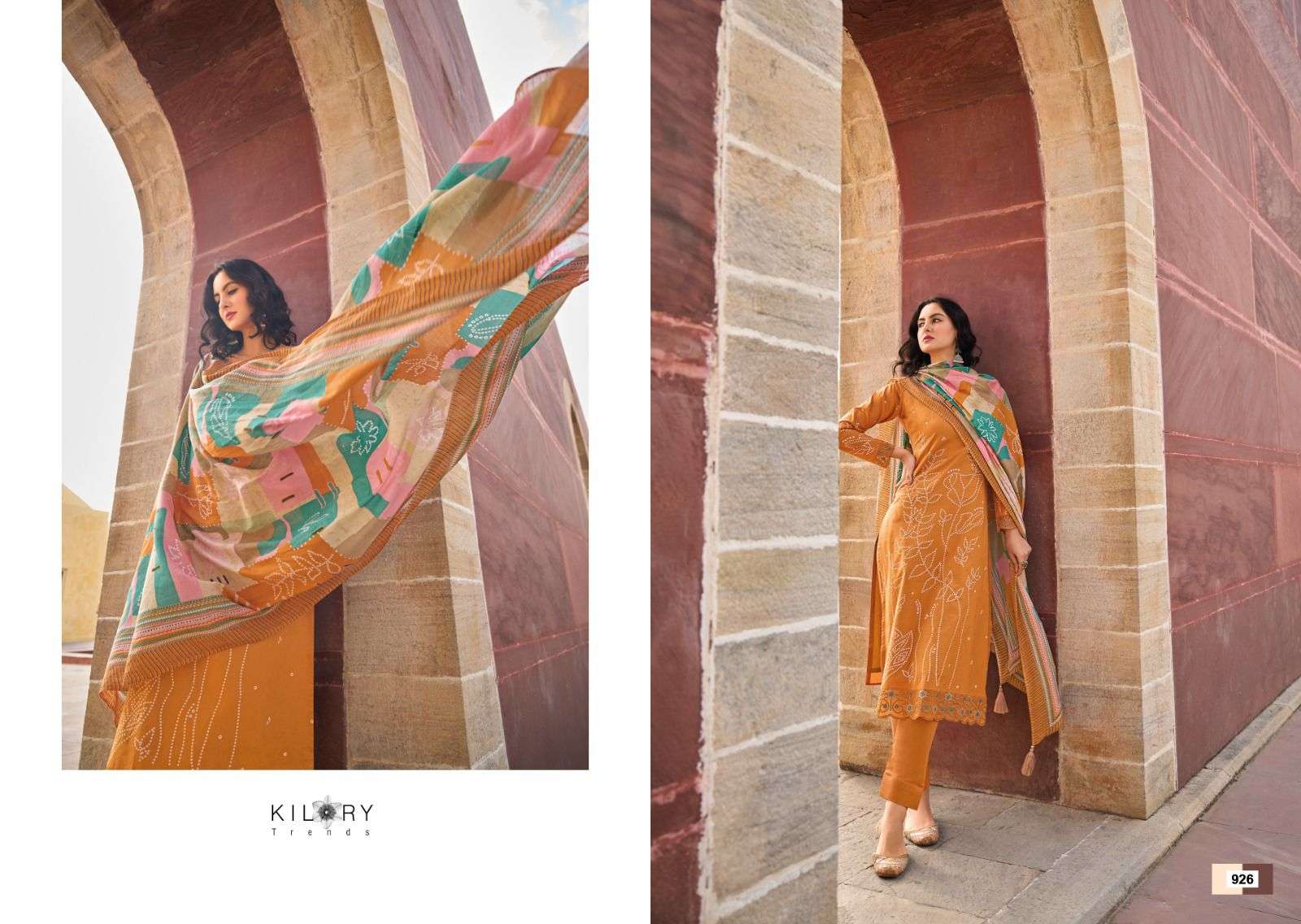 KILORY TRENDZ  PRINTKARI LAWN COTTON FANCY WORK SUIT