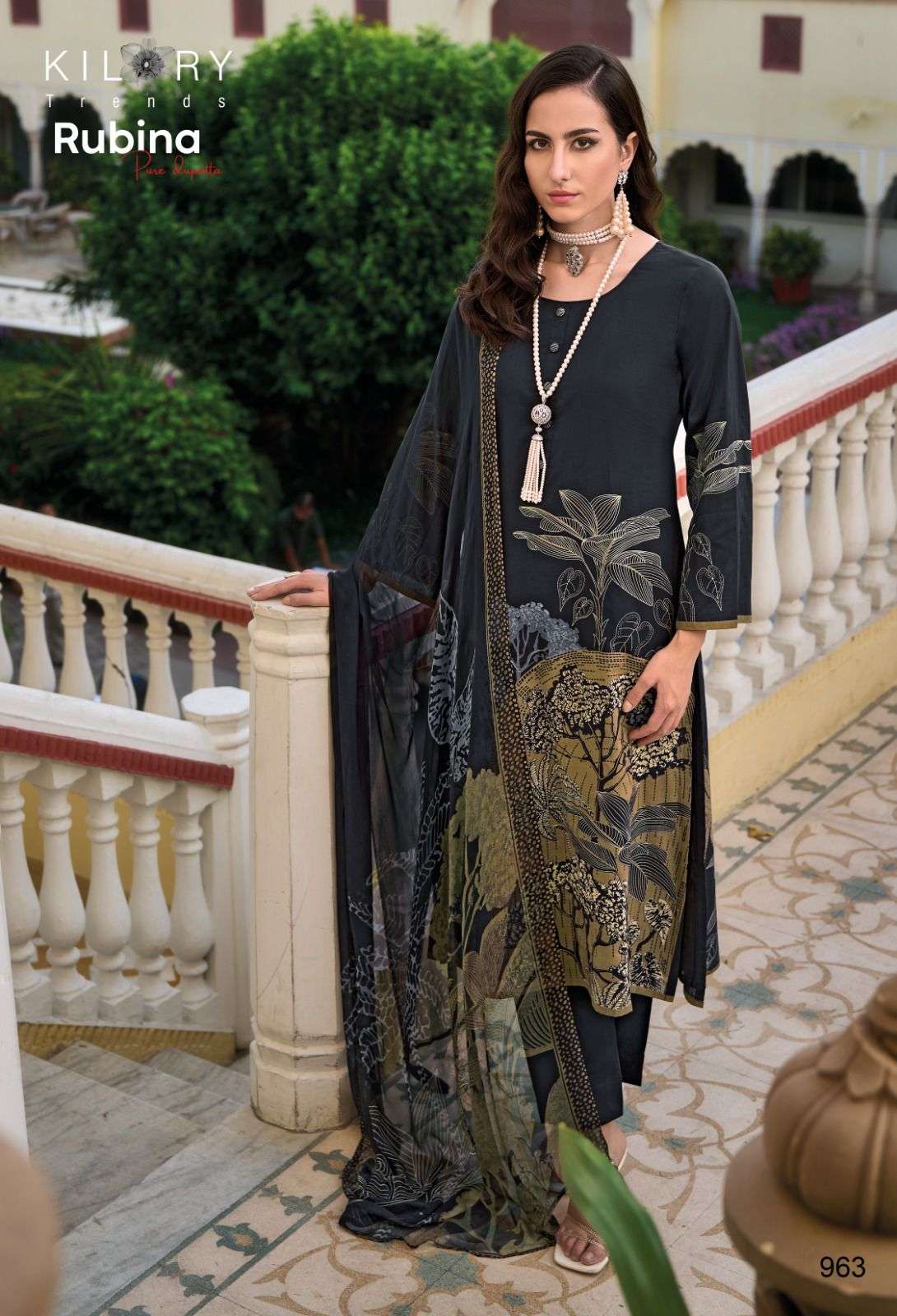 KILORY TRENDZ RUBINA LAWN COTTON WITH FANCY HAND WORK SUIT