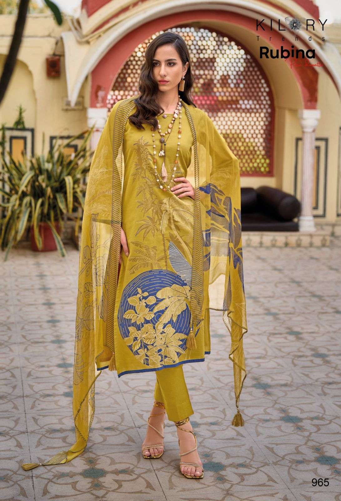 KILORY TRENDZ RUBINA LAWN COTTON WITH FANCY HAND WORK SUIT