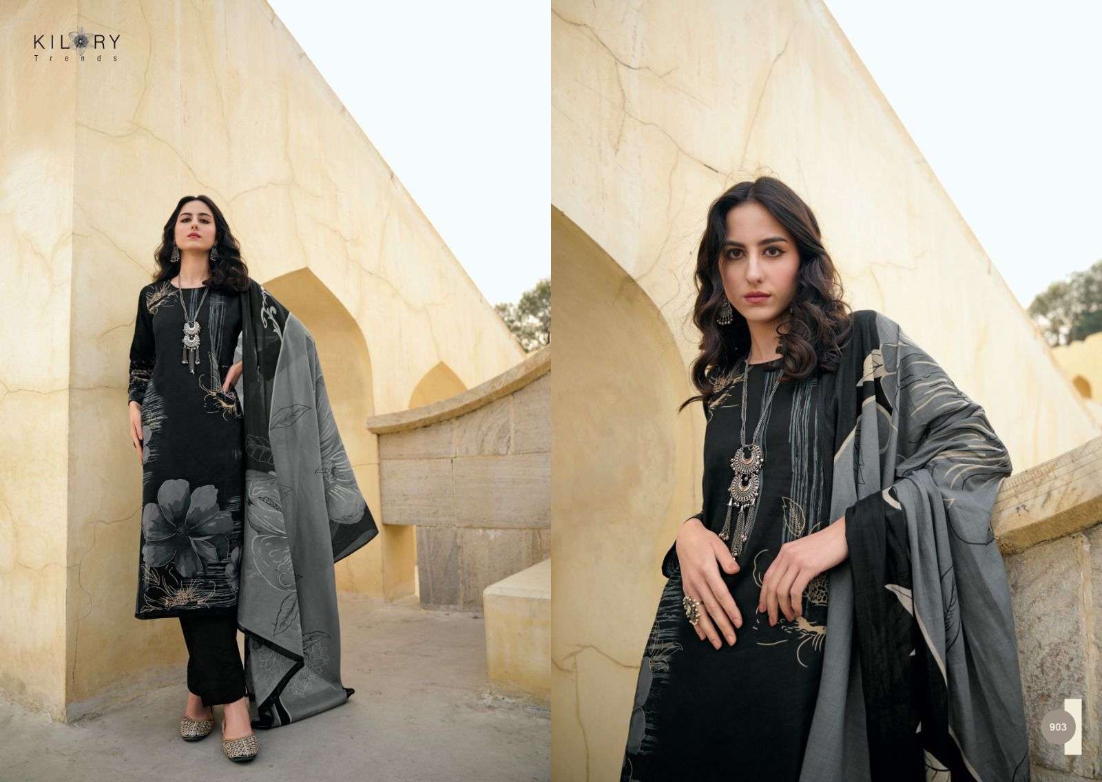 KILORY TRENDZ SUMMER OF JOY COTTON FANCY WORK SUIT