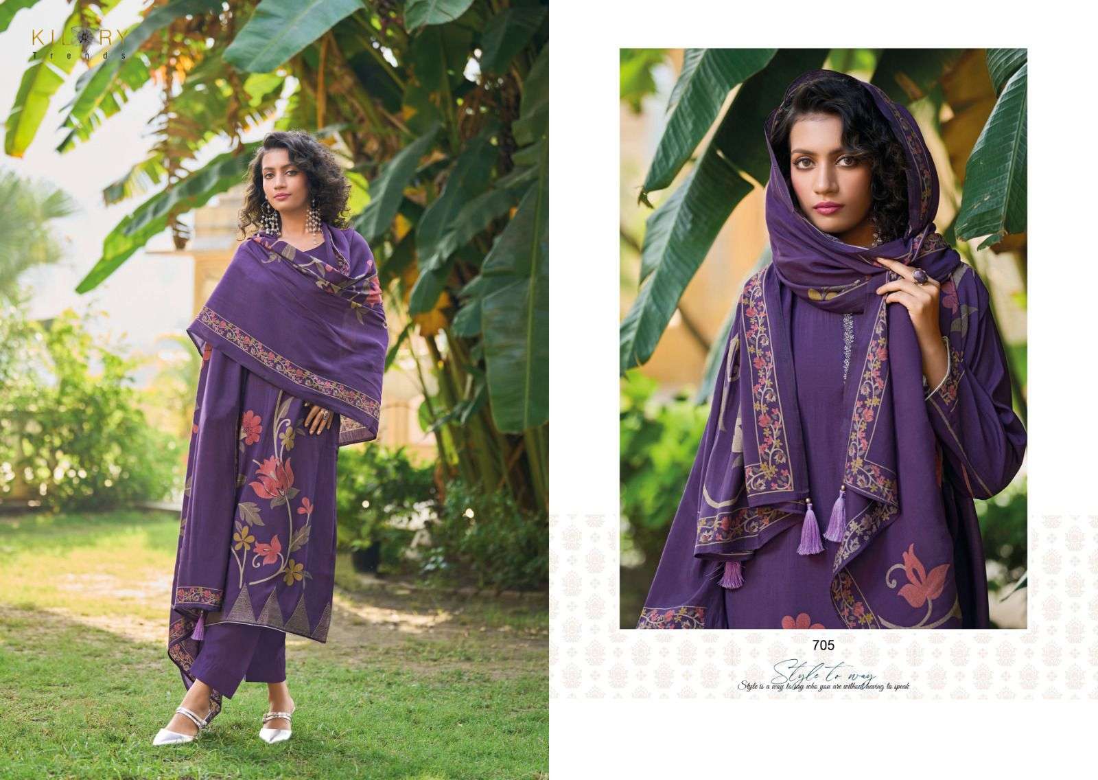 KILORY TRENDZ ZARINA VOL 2 VISCOSE FANCY DESIGNER SUIT