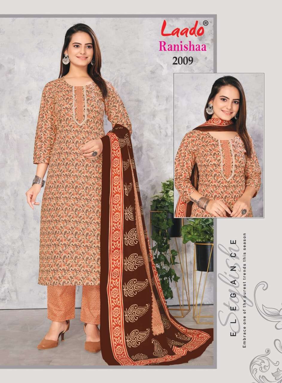 LAADO RANISHAA VOL 2 COTTON KURTI COMBO SET 
