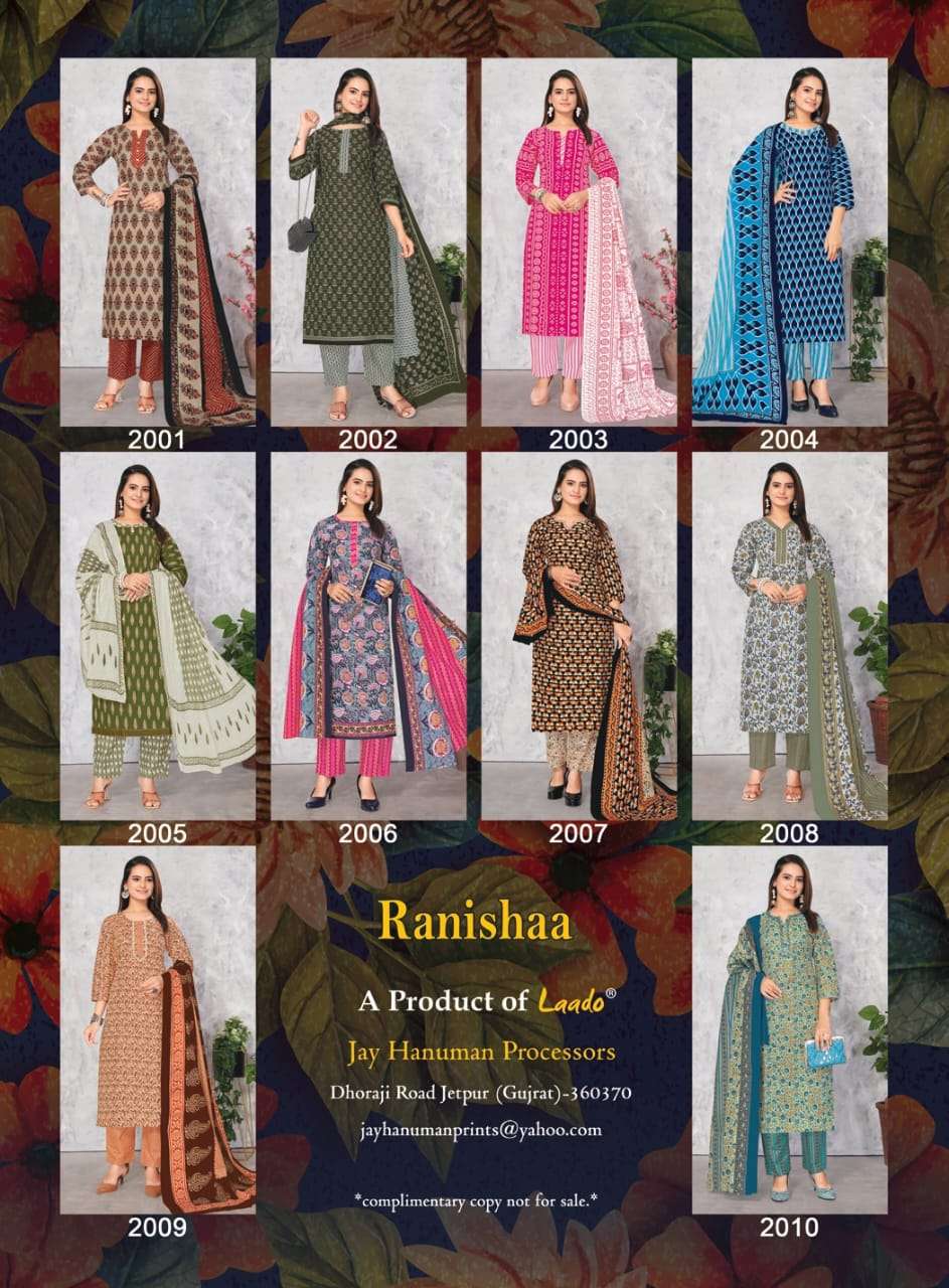 LAADO RANISHAA VOL 2 COTTON KURTI COMBO SET 