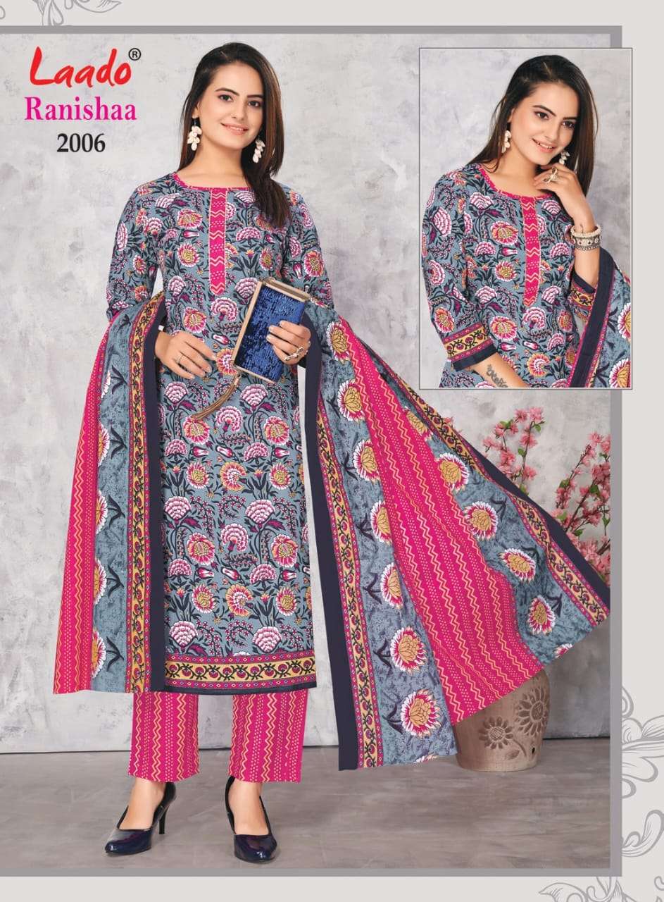 LAADO RANISHAA VOL 2 COTTON KURTI COMBO SET 