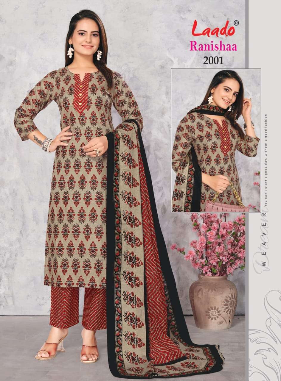 LAADO RANISHAA VOL 2 COTTON KURTI COMBO SET 