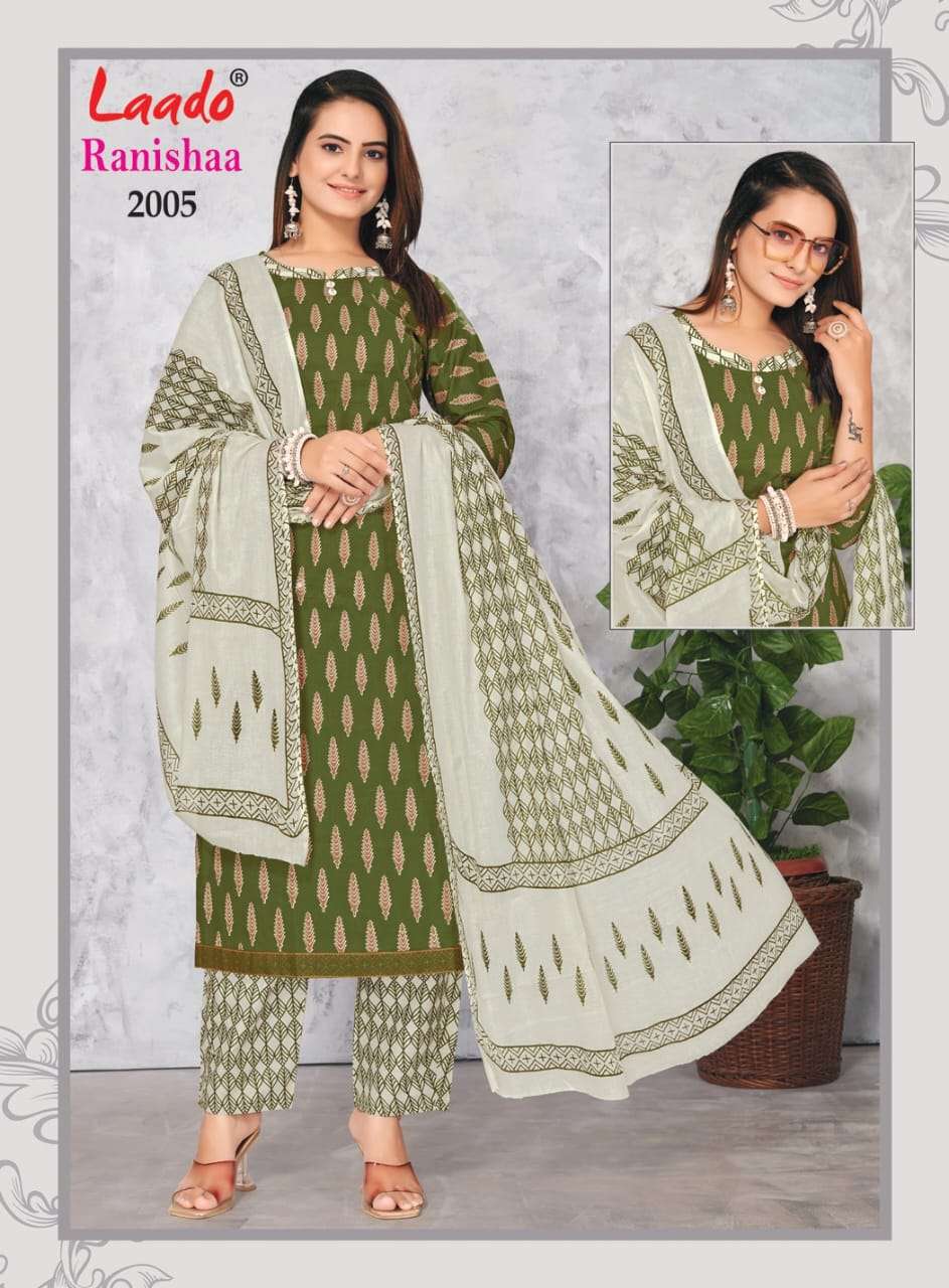 LAADO RANISHAA VOL 2 COTTON KURTI COMBO SET 