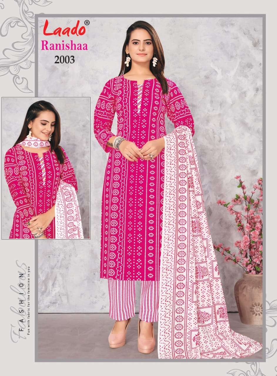 LAADO RANISHAA VOL 2 COTTON KURTI COMBO SET 