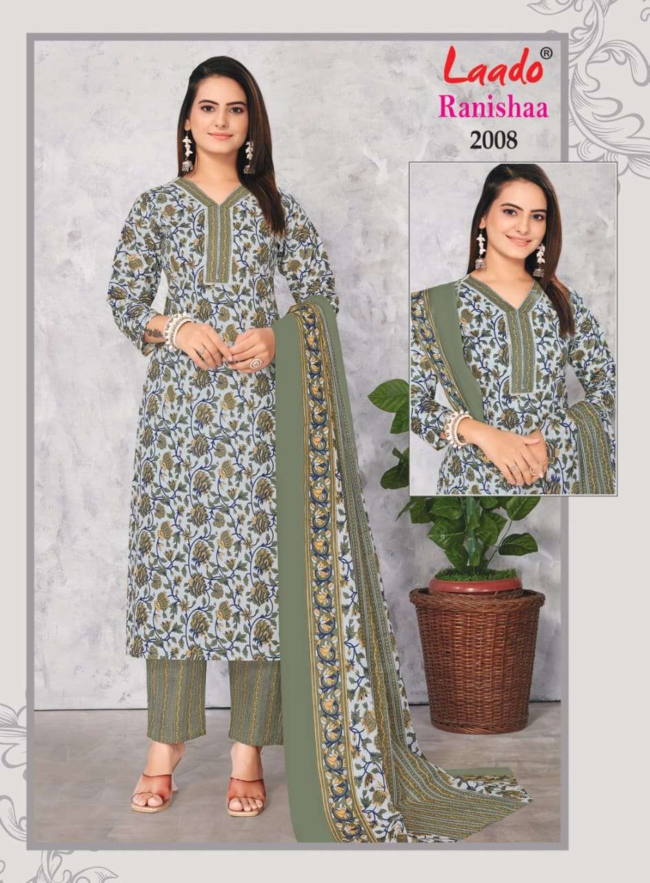 LAADO RANISHAA VOL 2 COTTON KURTI COMBO SET 