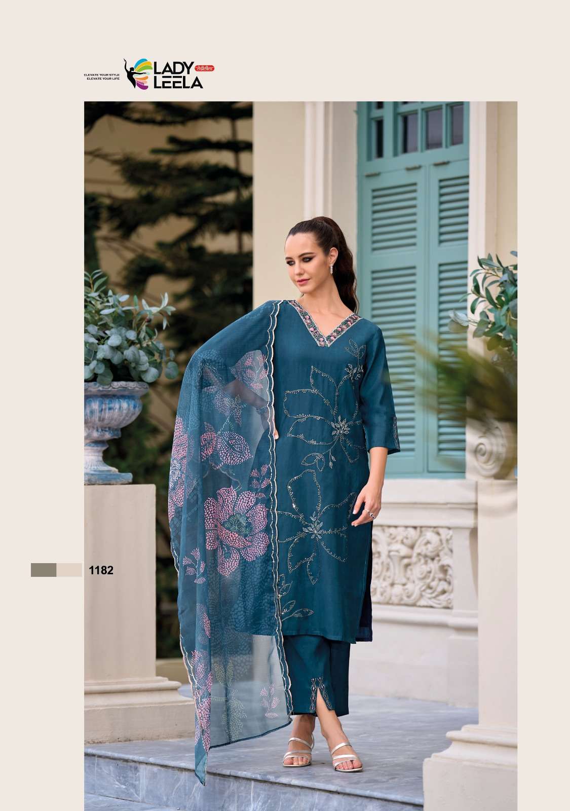 LADY LEELA RABYA VISCIOSE FANCY DESIGNER SUIT