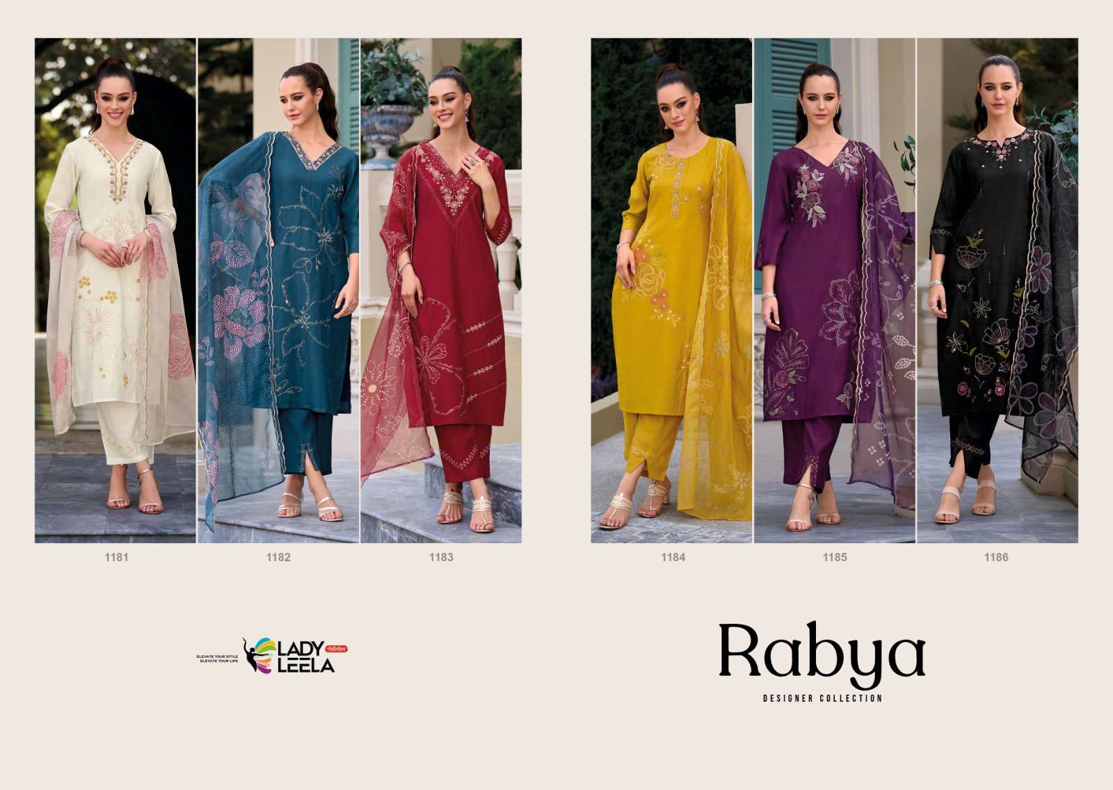 LADY LEELA RABYA VISCIOSE FANCY DESIGNER SUIT