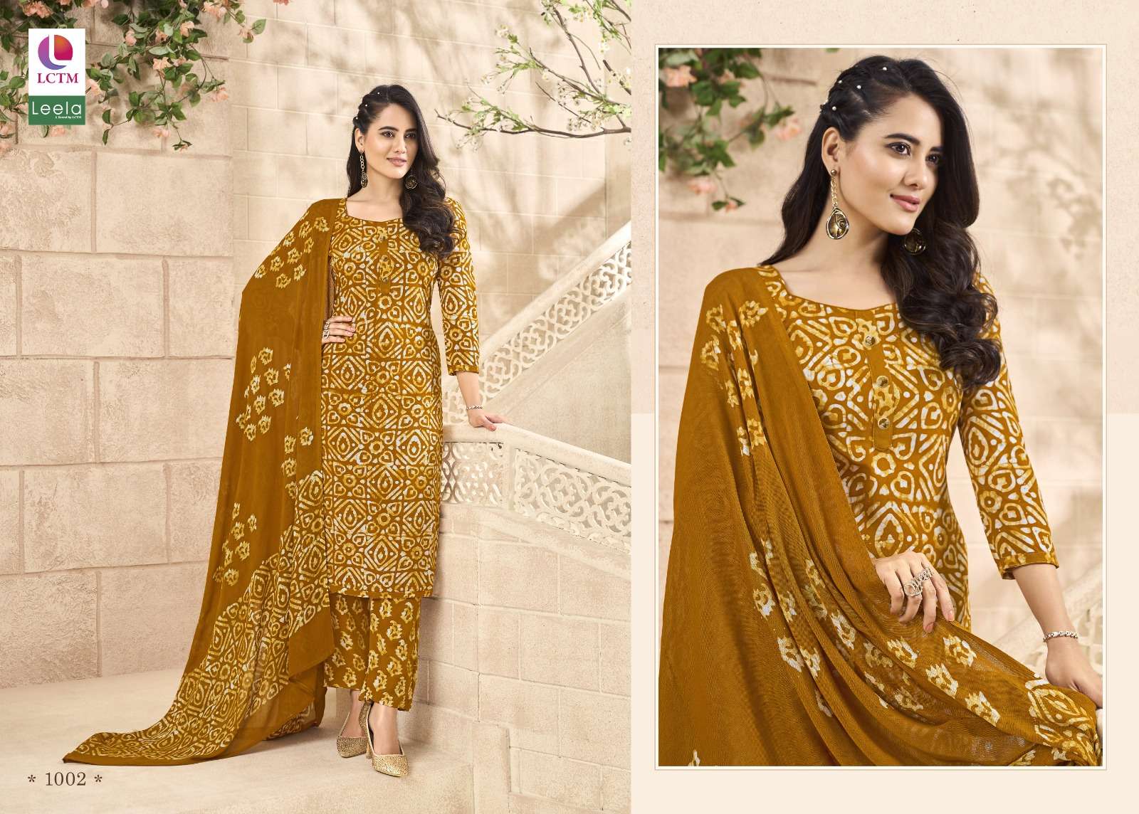 LEELA AARZU COTTON BATIK PRINT SALWAR SUIT