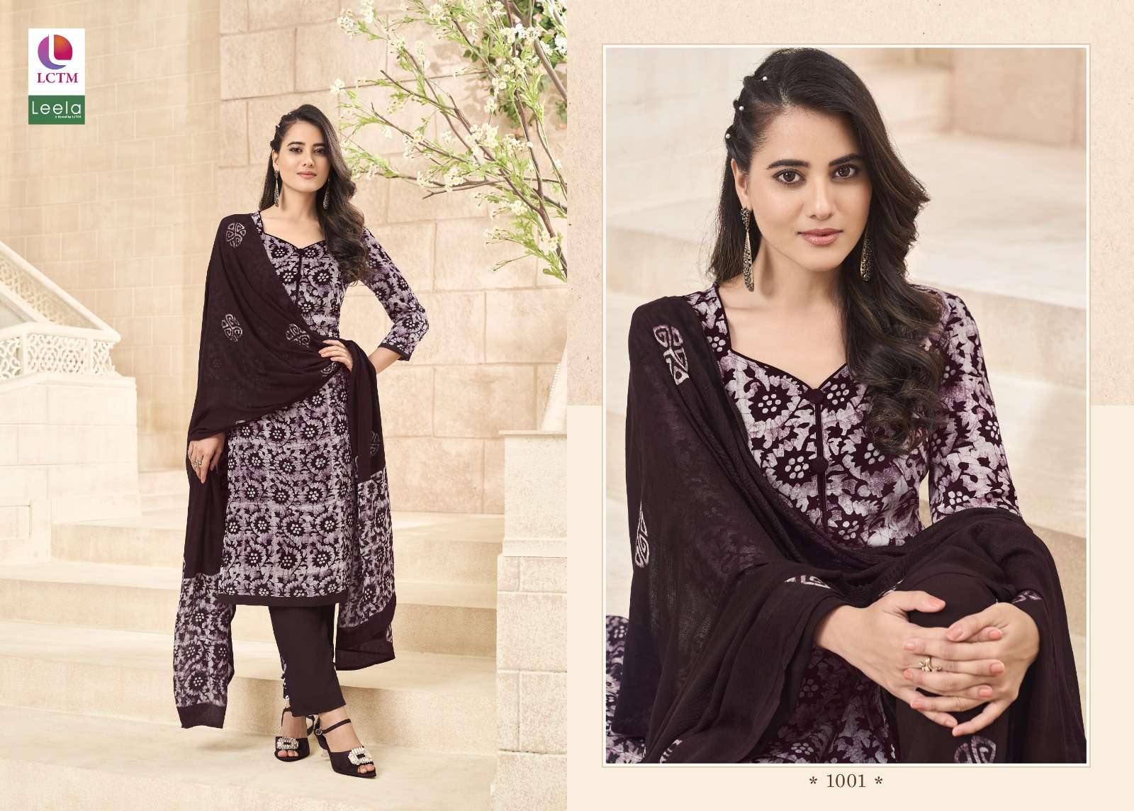 LEELA AARZU COTTON BATIK PRINT SALWAR SUIT